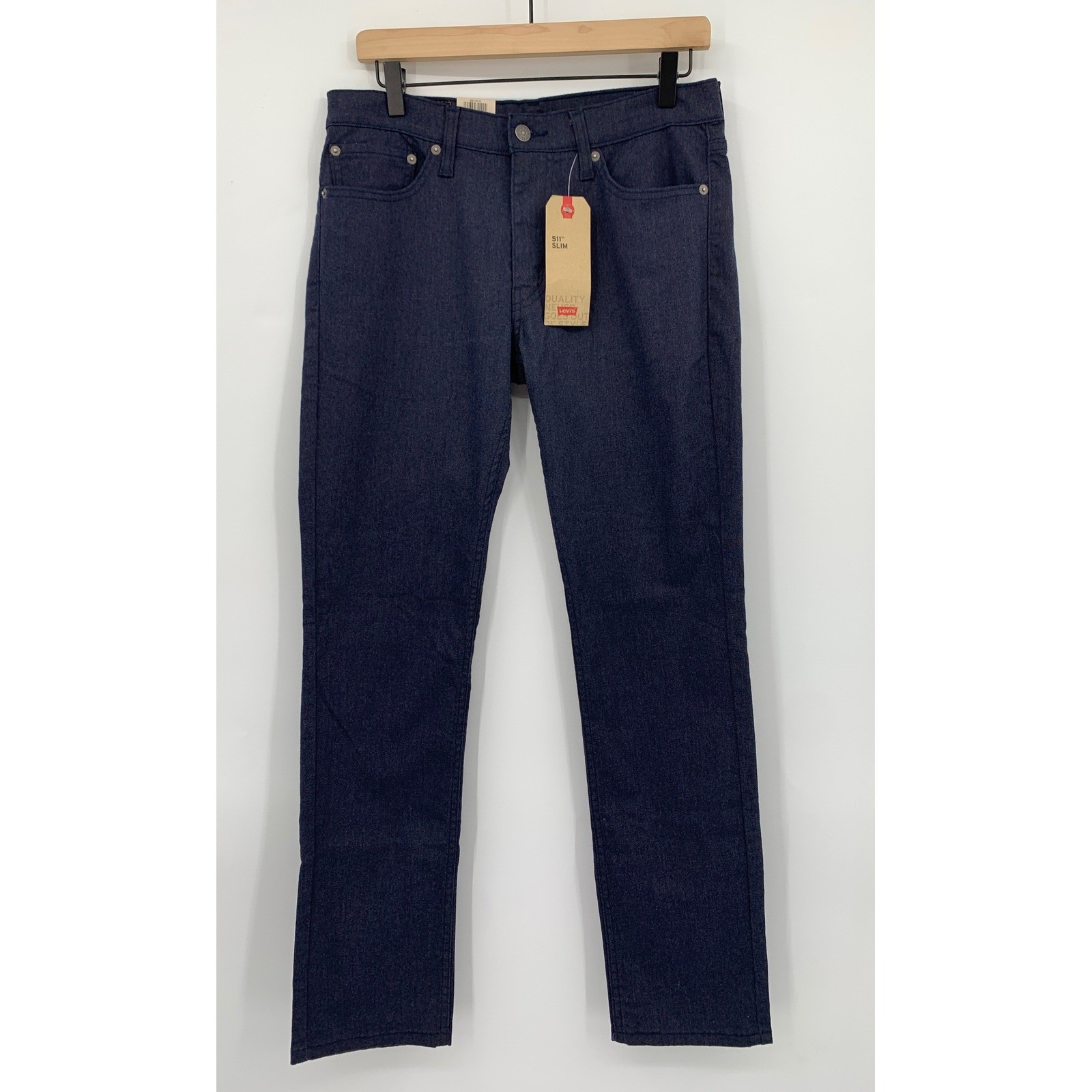 Levis 511 Jeans Mens 31×32 Blue Slim Fit Dark Wash Denim Pants NEW Pants