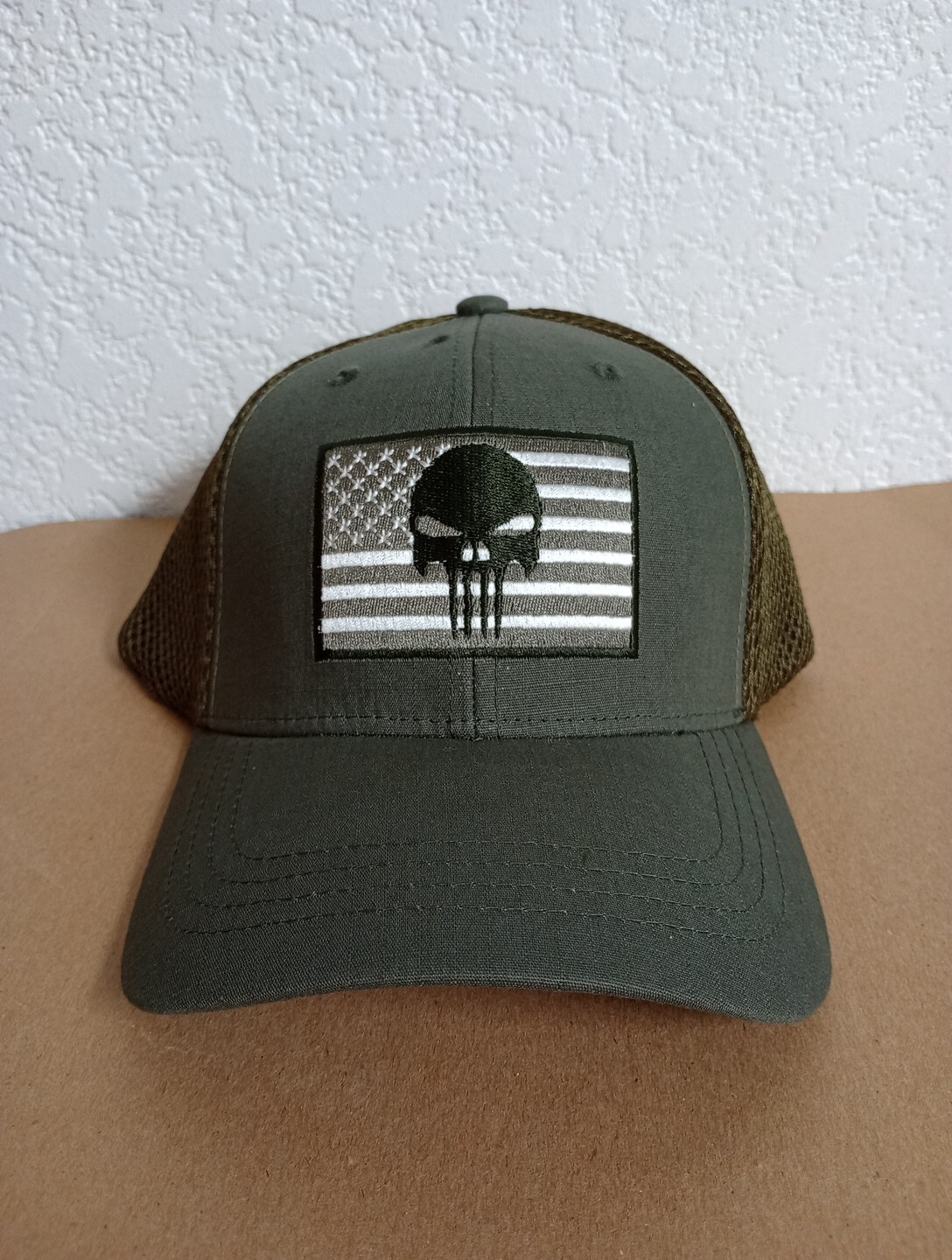 Flag Skull Rip Stop Trucker One Size Fit Most