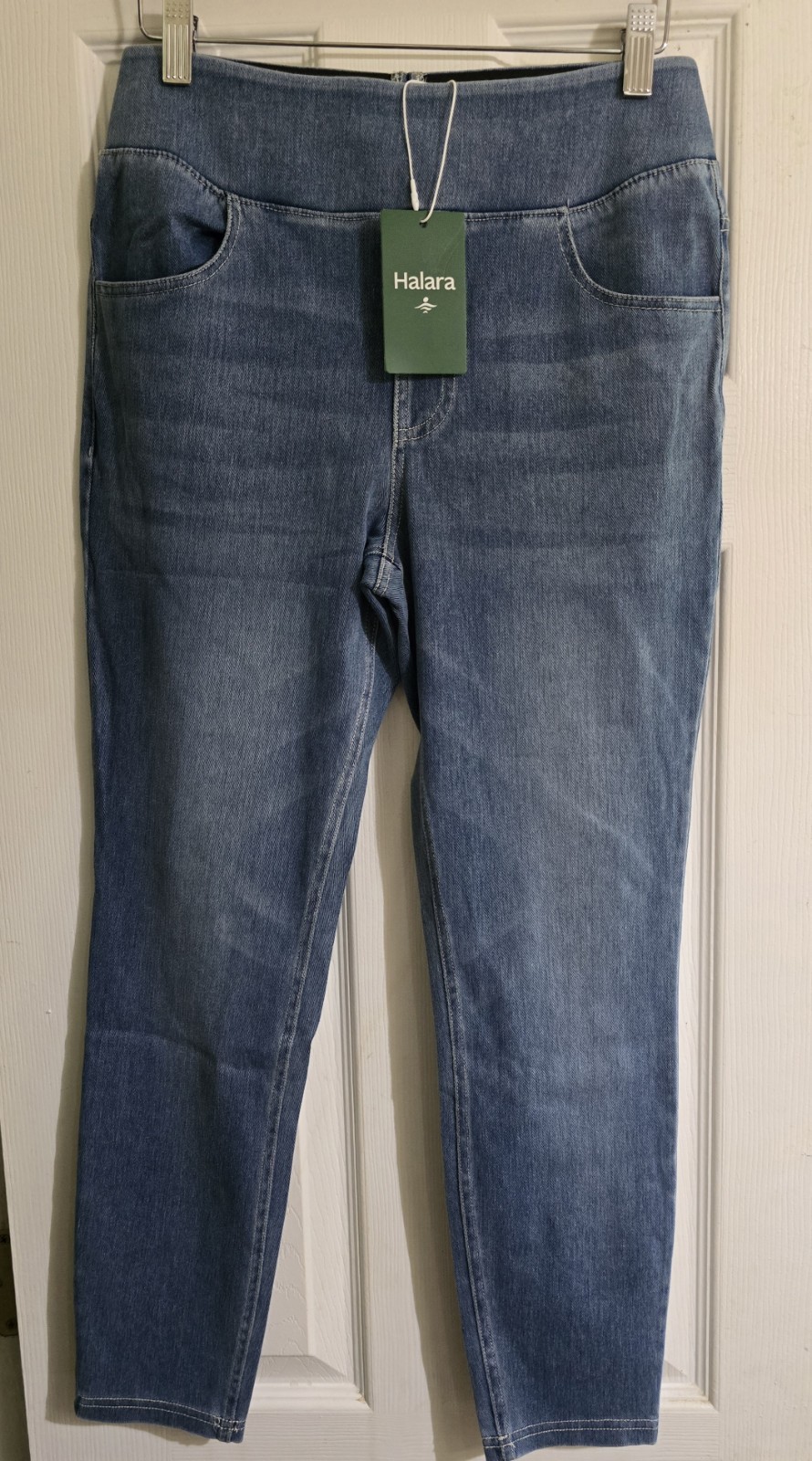 Halara Flex Pants M Medium Skinny Jean Denim 7/8 NWT!