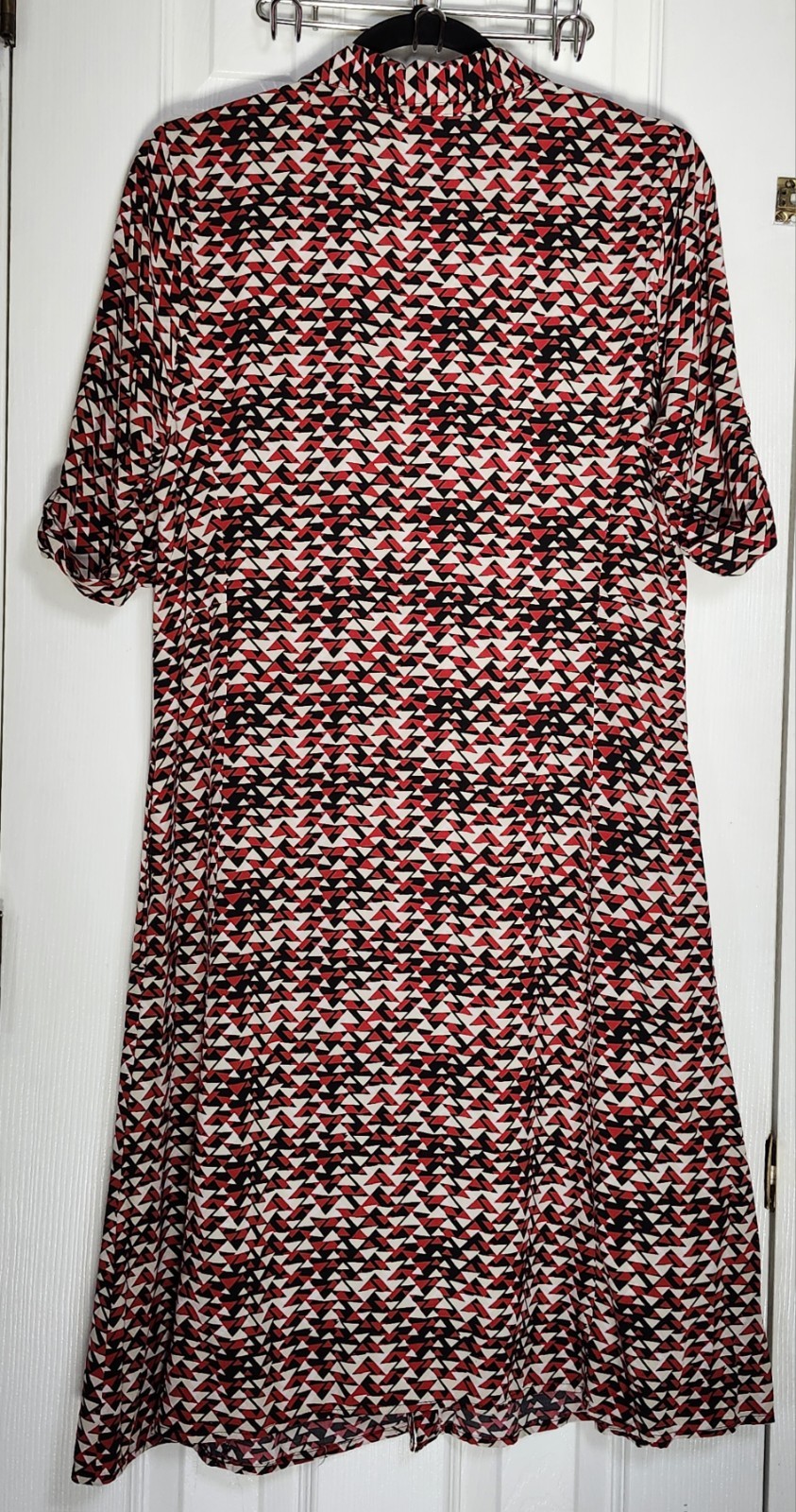 J Jill Womens Multicolor Short Sleeve Button Down Knee LengthShirtdress Size 10