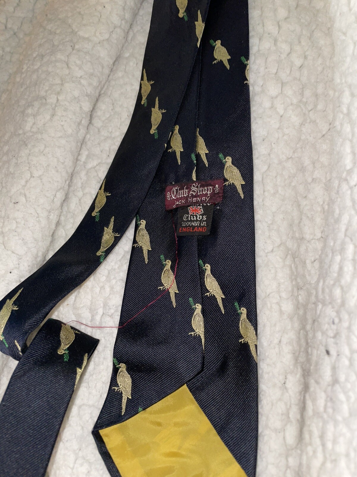 Jack Henry Club Shop Jack Henry Woven England Dacron Polyester & Silk Dove Tie