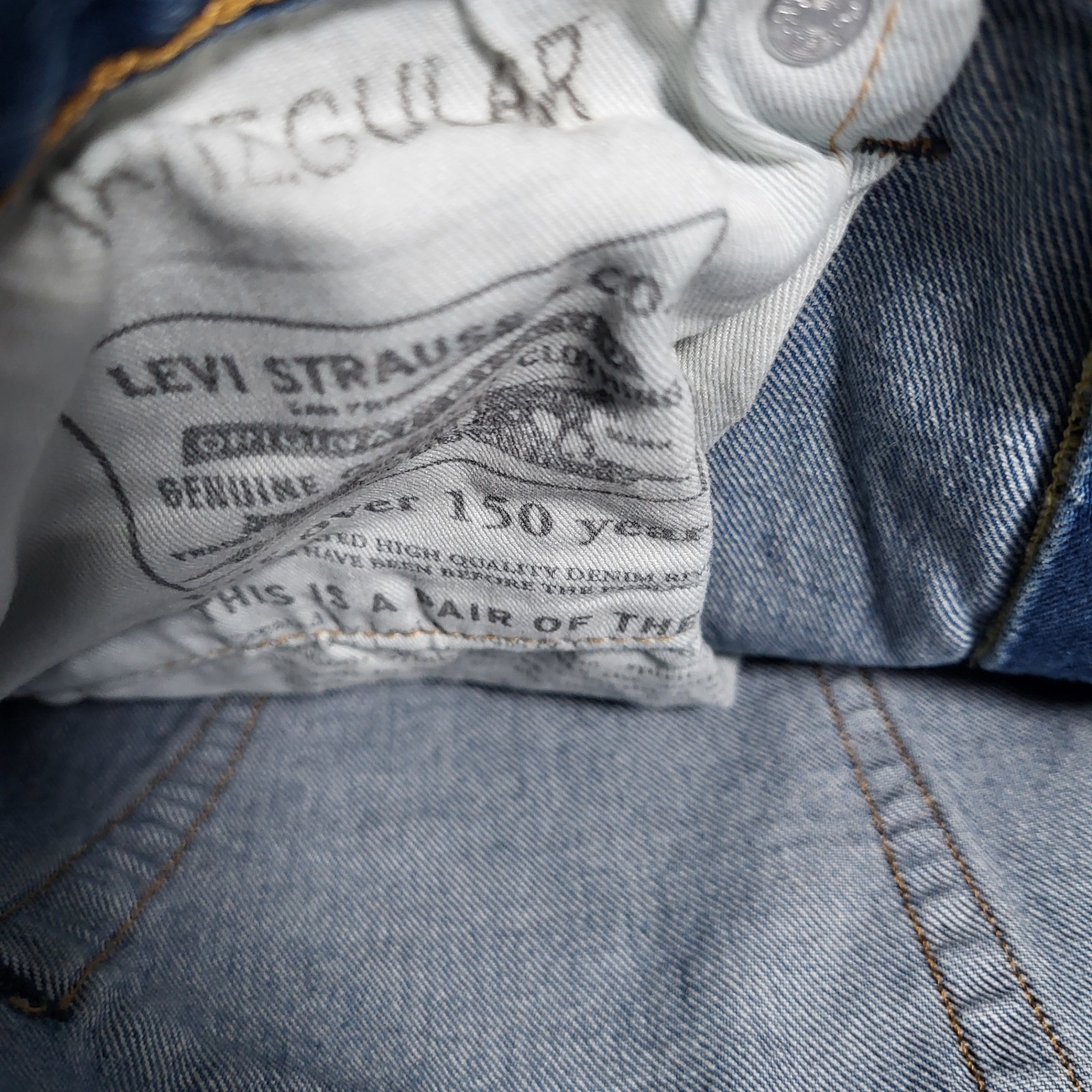 Levis Premium 568 Loose Straight Jeans 30×32 New Mens Blue 0 Cotton With Tags