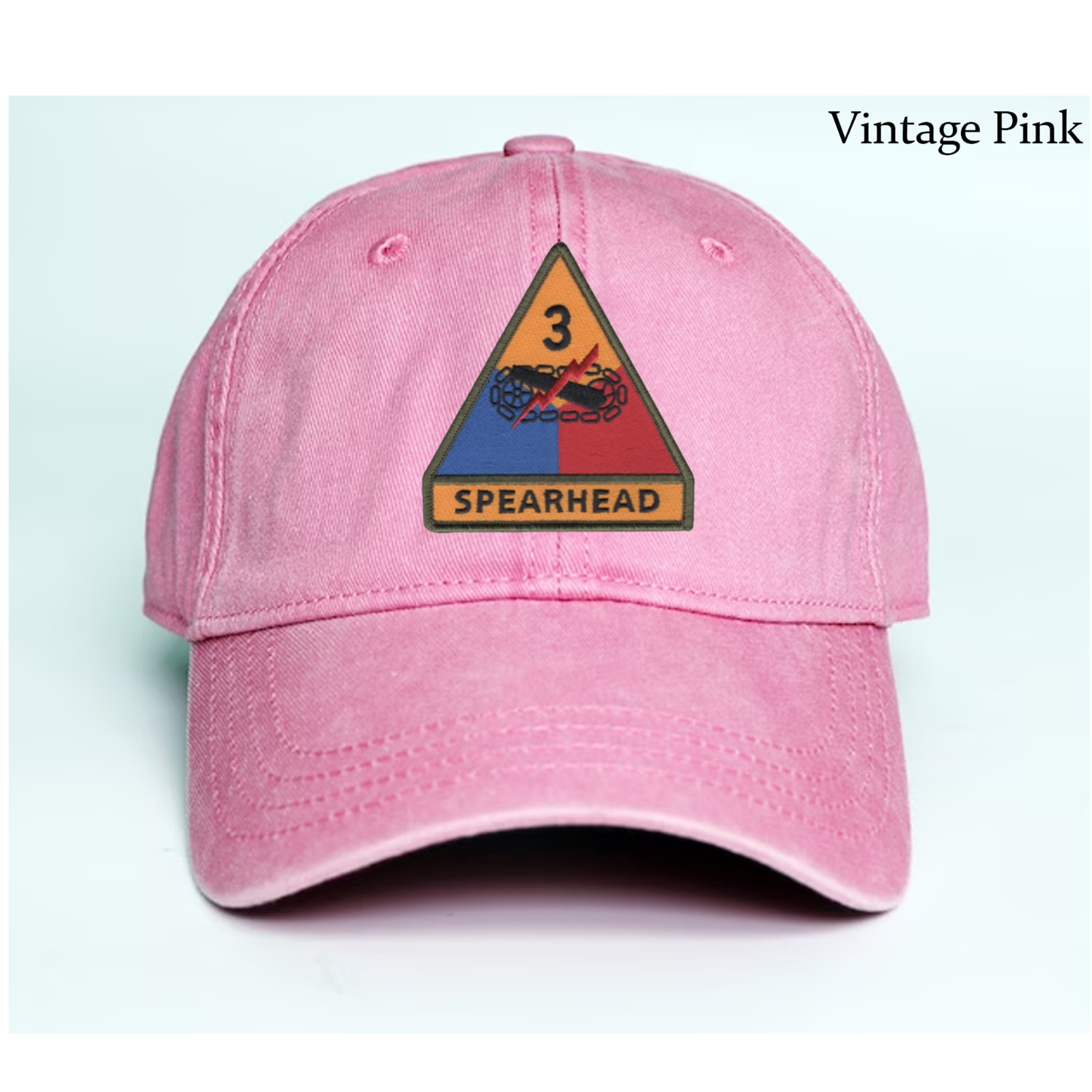 Embroidered Hat U.S Army 3rd Armored Division, Veteran Cap, Trucker Hat, Gift