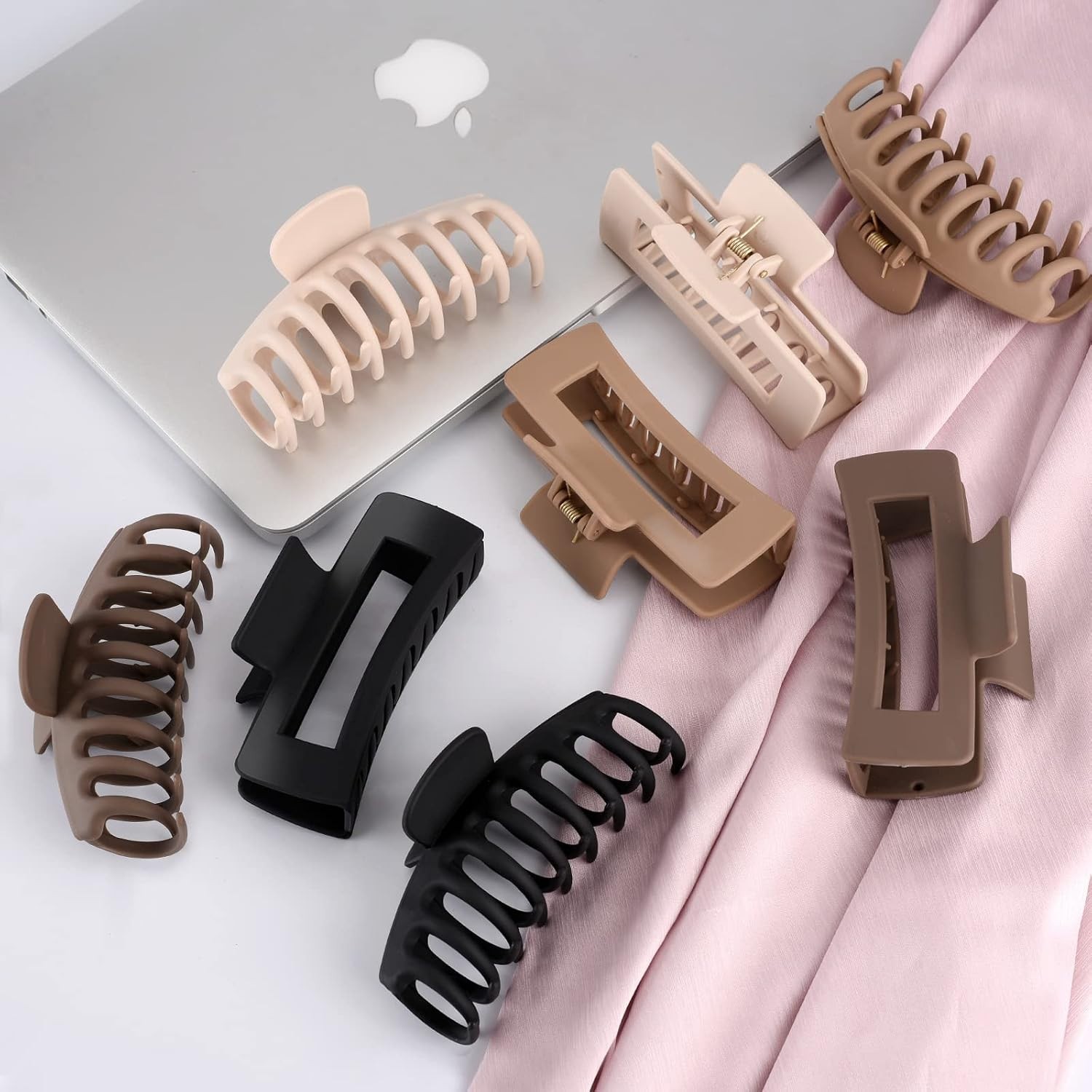 Elegant 4.3 Inch Large Matte Hair Claw Clips – Non-Slip & Strong Hold