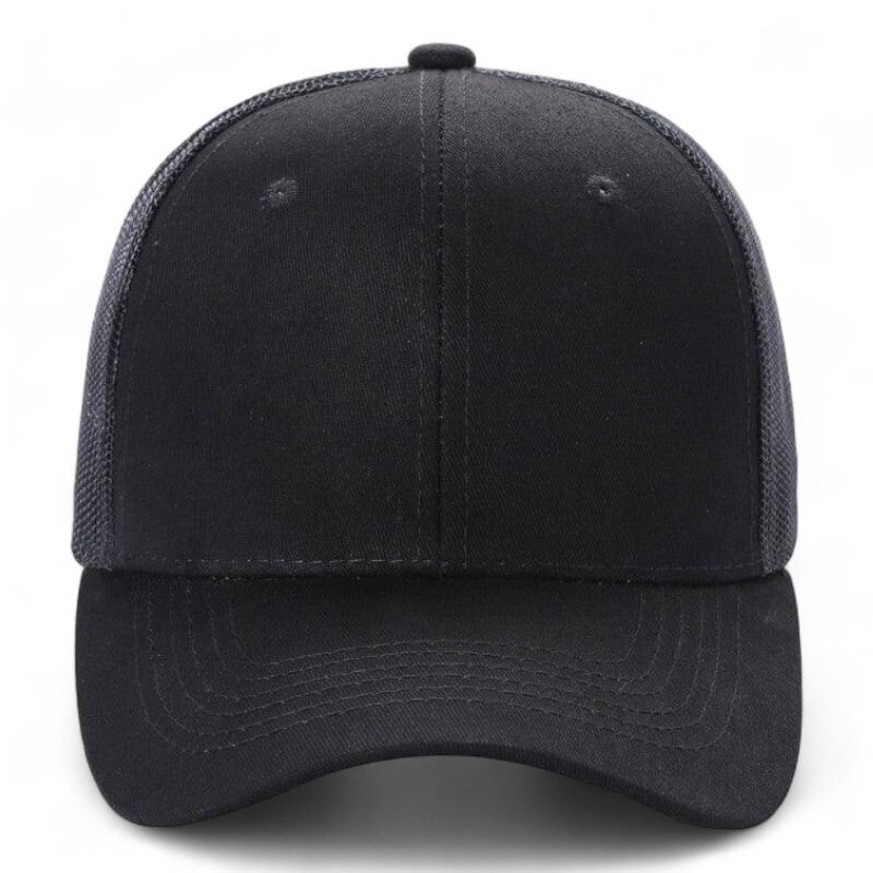 Baseball Cap Cotton Trucker Mesh Hat Snapback Adjustable for Men Women Solid