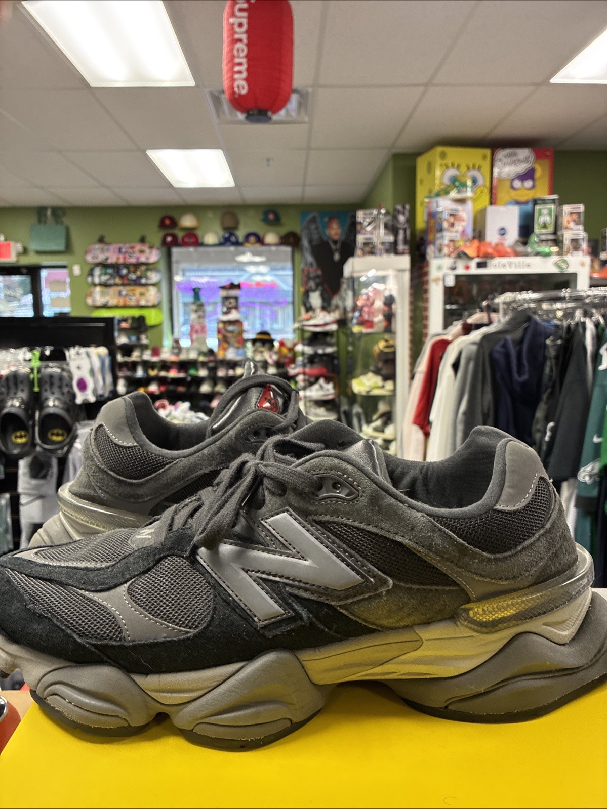 Size 12 – New Balance 9060 Triple Black Suede
