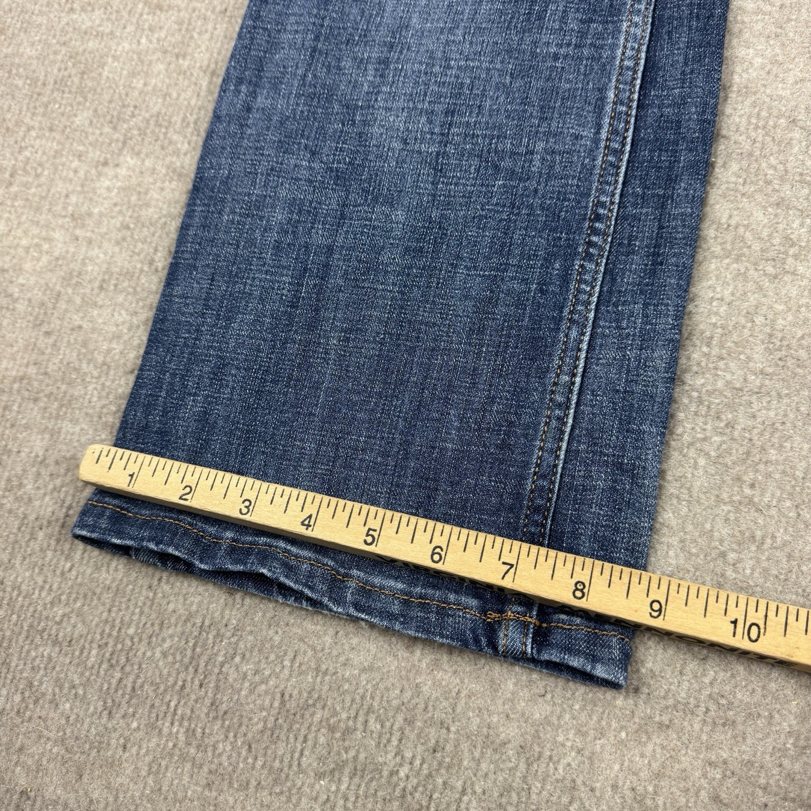 Wrangler Boot Cut Jeans Womens 7×34 Blue Stretch Denim Mid Rise Western 30×34