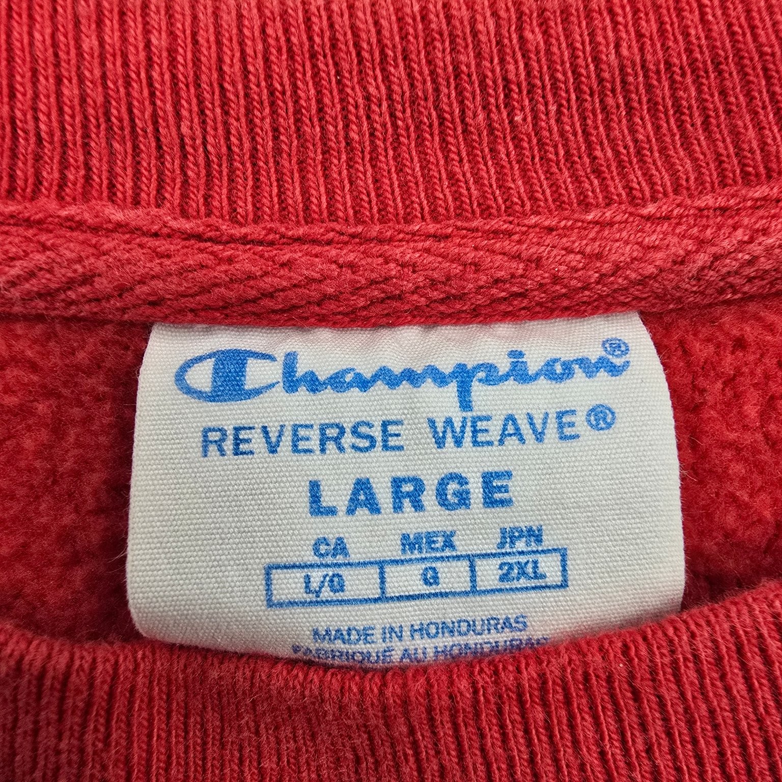 Champion Reverse Weave Adult Large Red Ohio State Buckeyes Cropped Sweatshirt