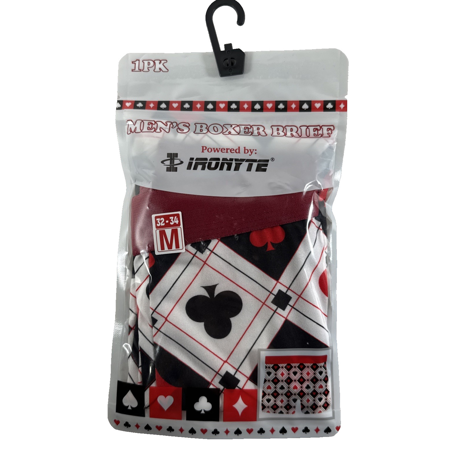 NEW Size M (32-34) Scokopath Men’s Boxer Briefs (1 Poker)