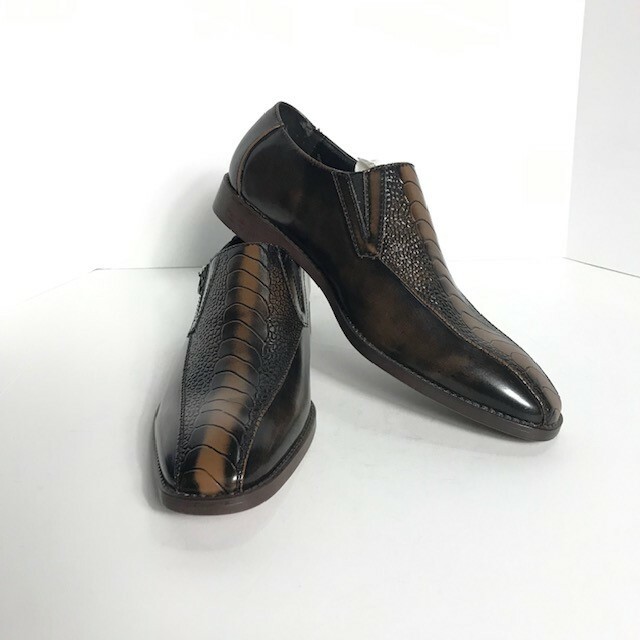 SIO Men’s Brown Loafers Slip on Man Made Material Style Bristol US Sizes 7.5 – 8
