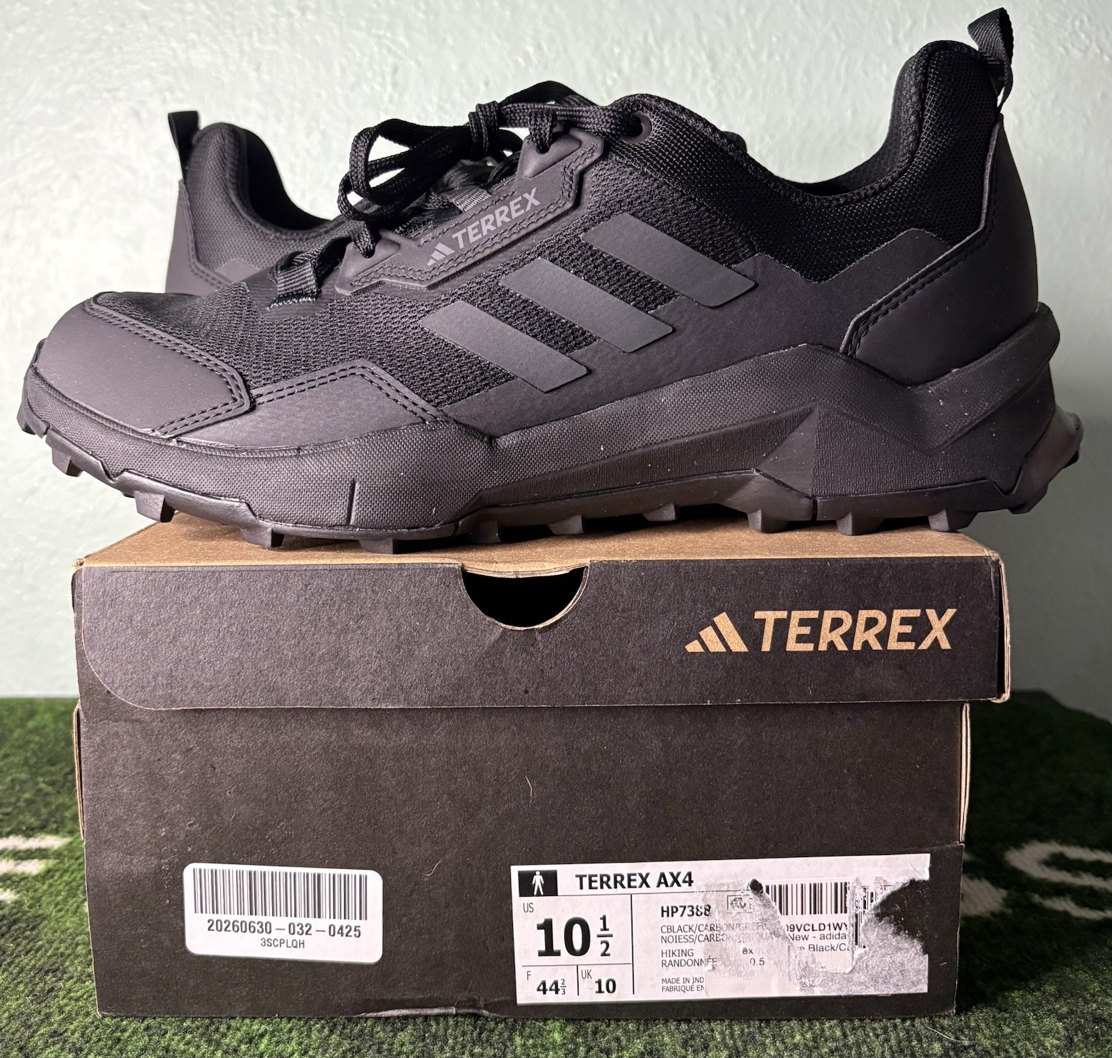US Men’s 10.5 – Adidas TERREX AX4 “Black Carbon” HP7388