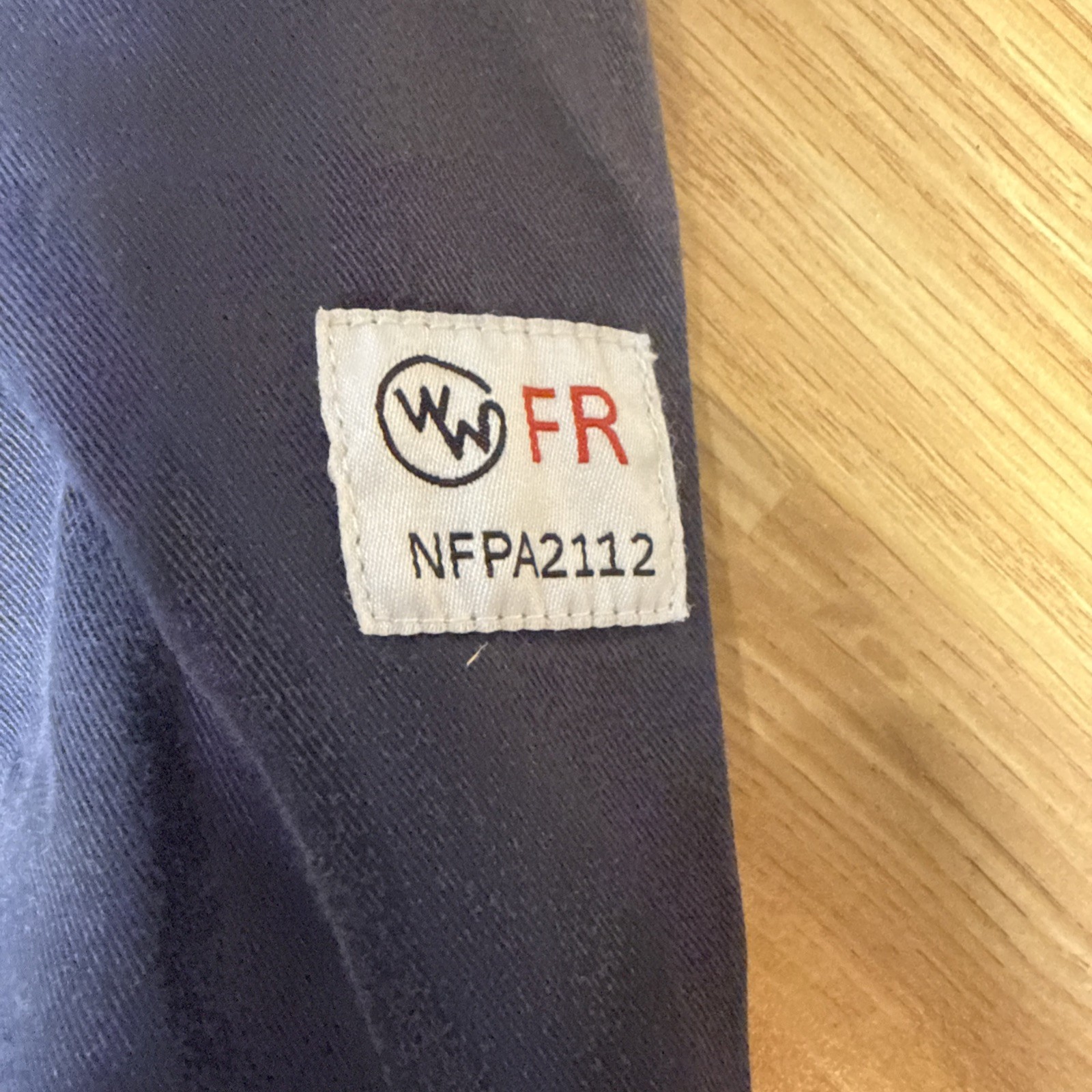Western Welder Work Shirt Pearl Snap Triple Stitched FR Size Large Blue
