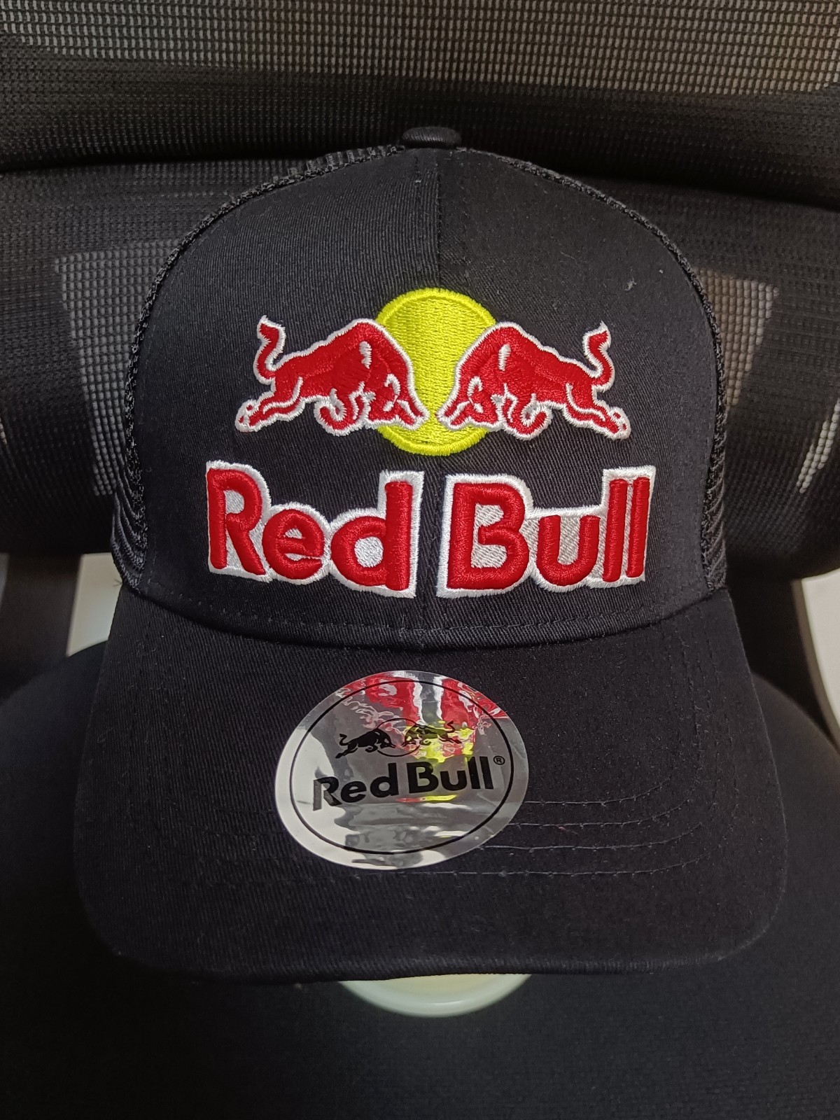 Red Bull Black Casual Baseball Cap Mesh Back Design Adjustable Size