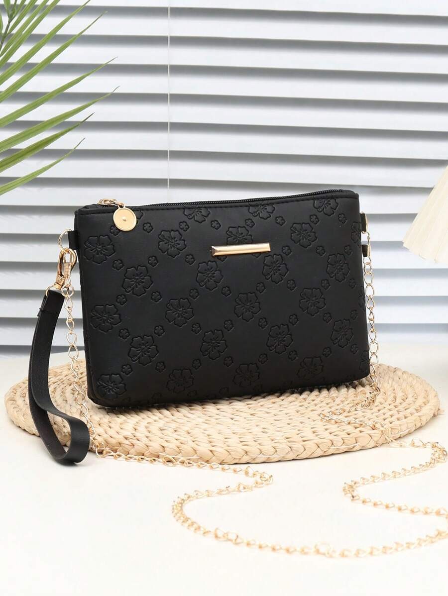 Small Square Bag Women PU Leather Crossbody Chain Purse Casual Shoulder Mini