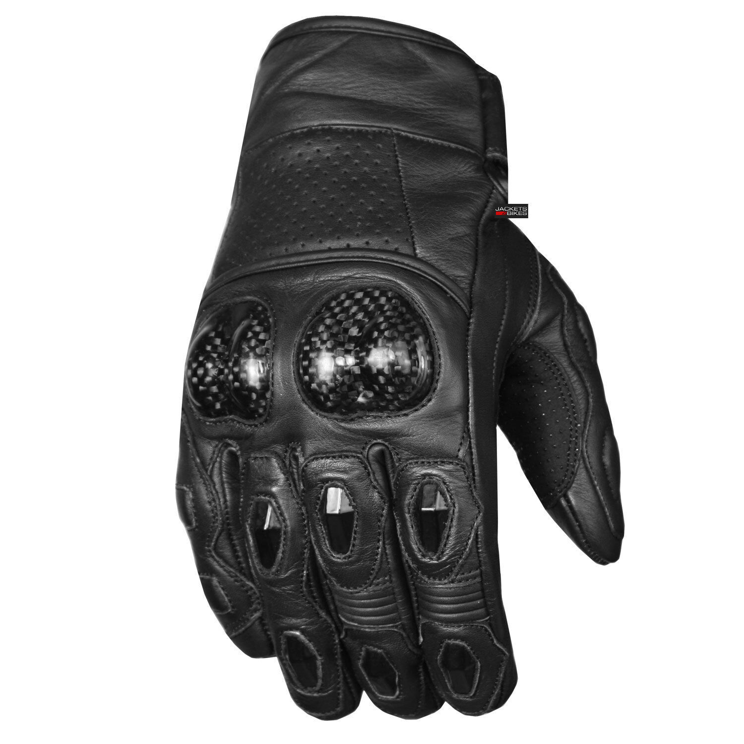 Men’s Premium Cowhide Leather Motorcycle Gloves Cruising Riding Street Racing