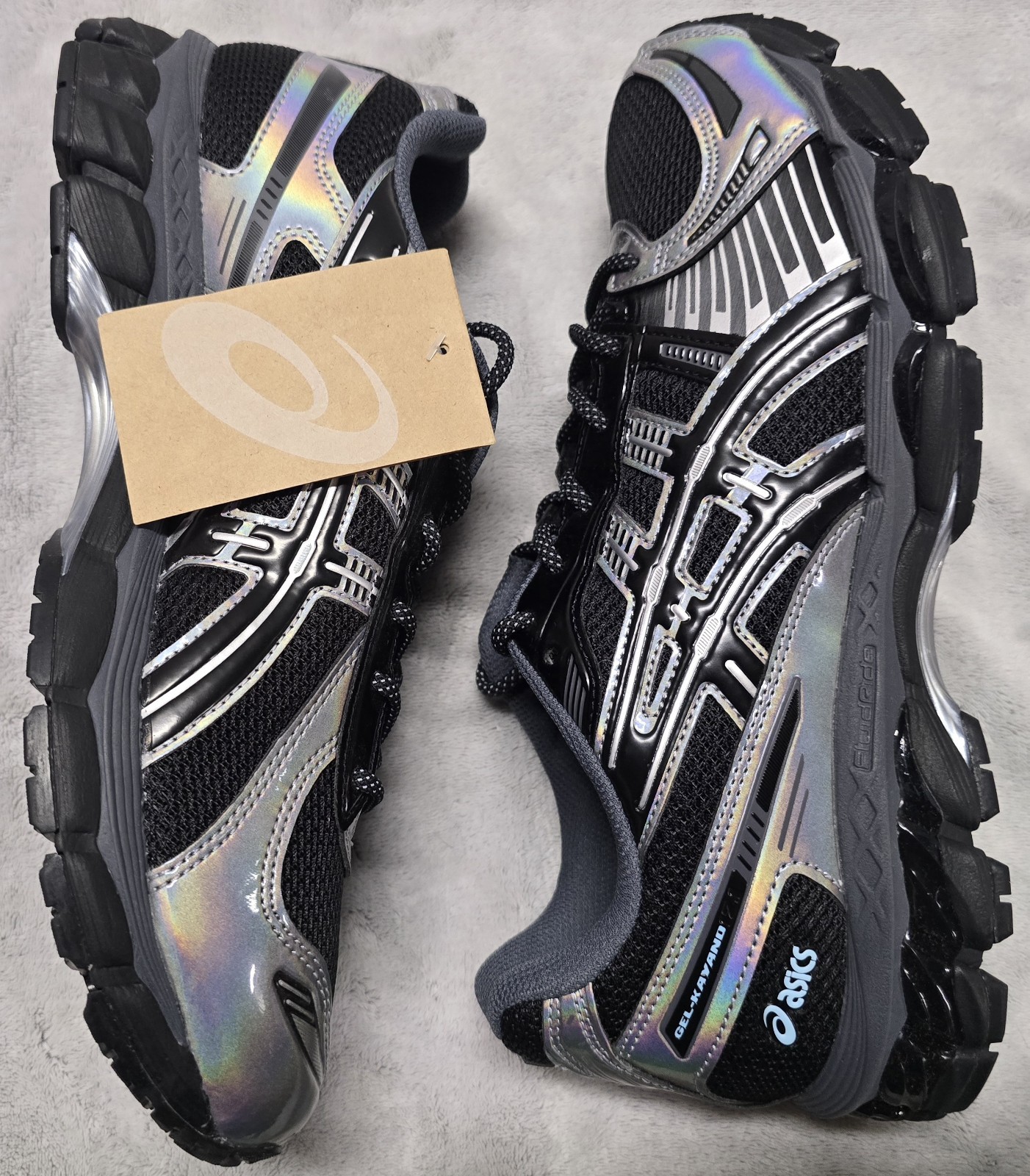 1203A996 001 ASICS Gel-Kayano 12.1 Holiday Pack Black Pure Silver Mens Size 11M