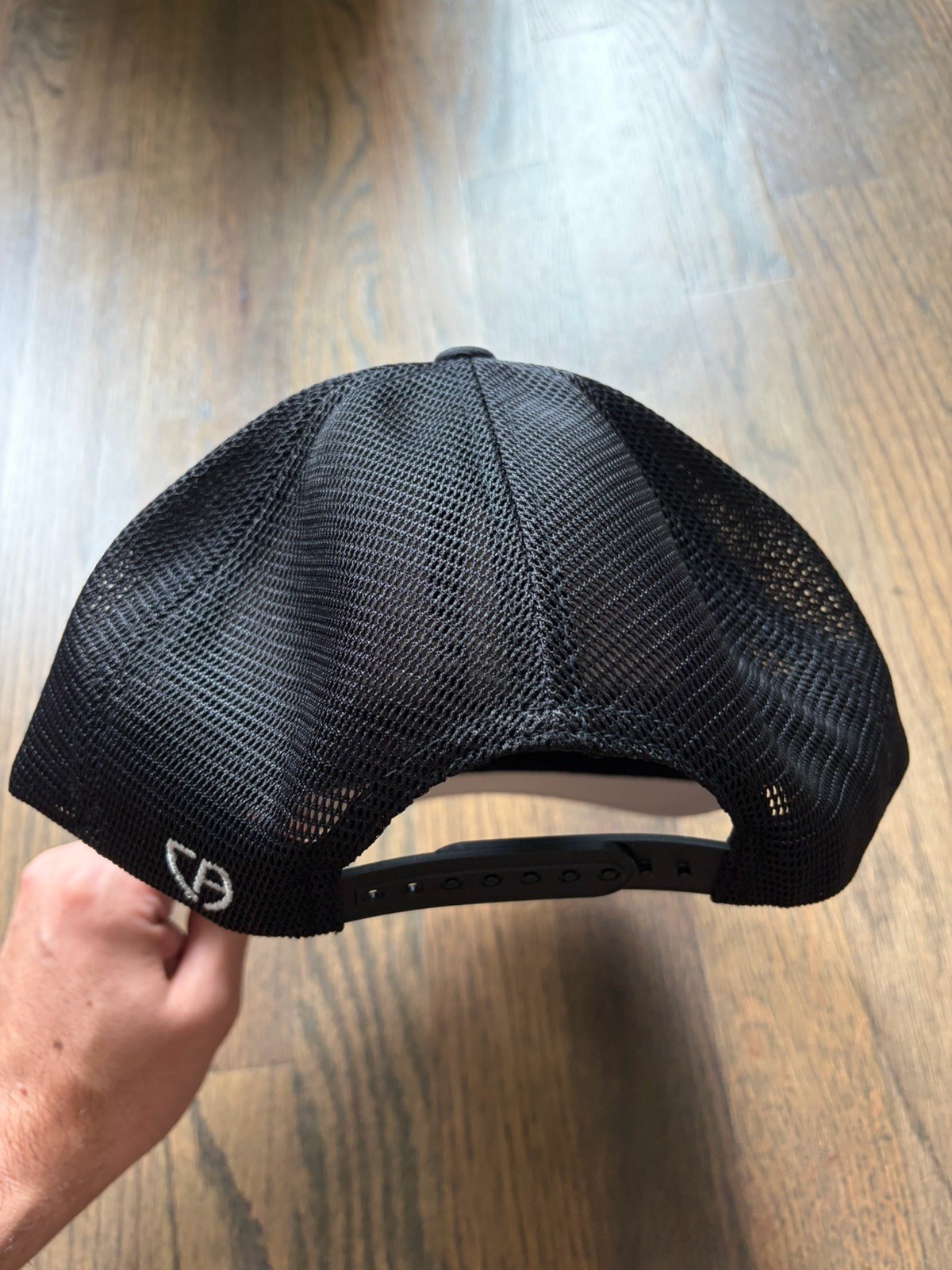 Celsius Energy Drink Trucker Mesh SNAPBACK Hat Cap All Black Embroidered Adjust