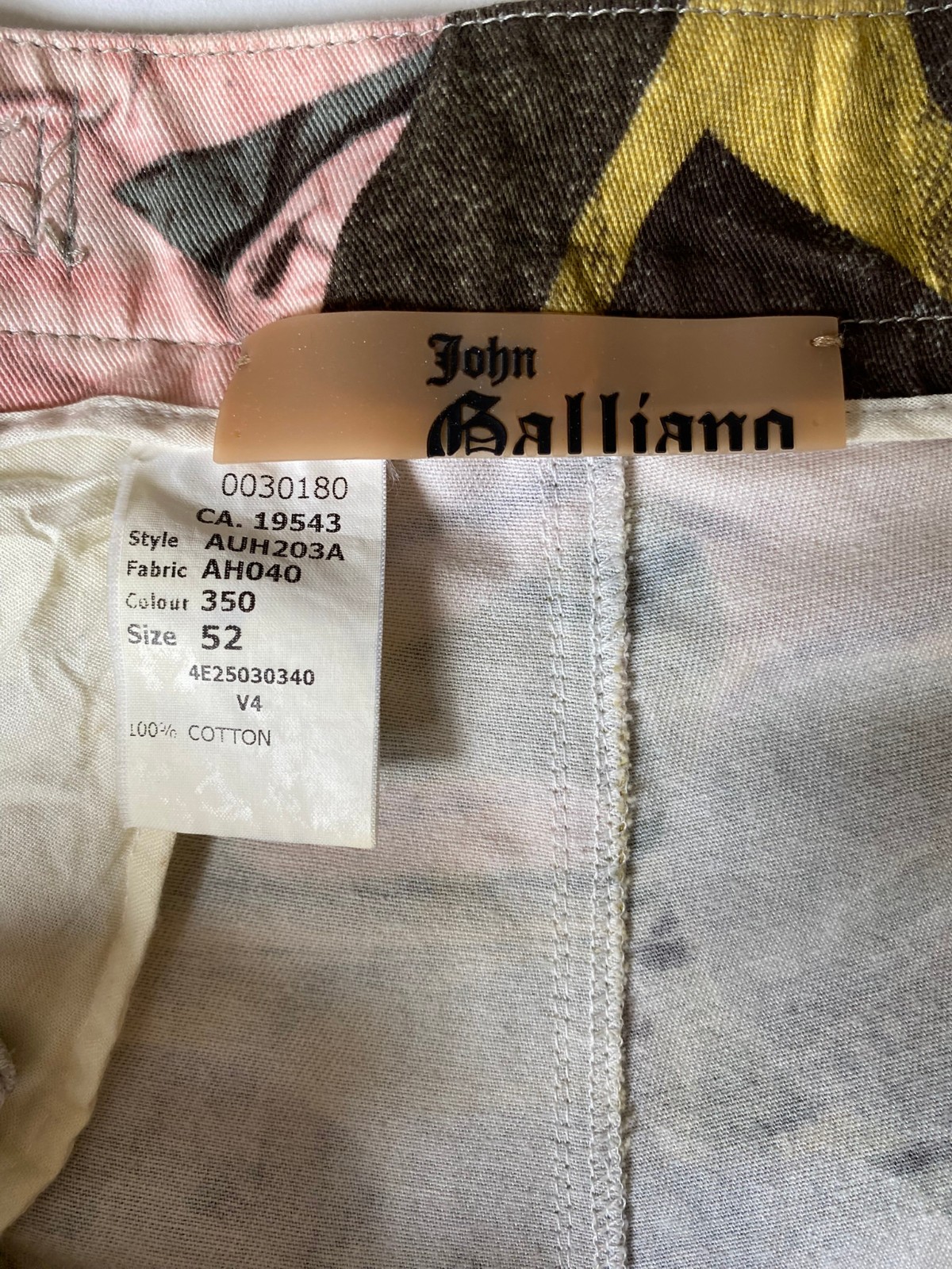 John Galliano Early 2000s Cargo Shorts IT52 US36 D-Rings Garter Straps Italy