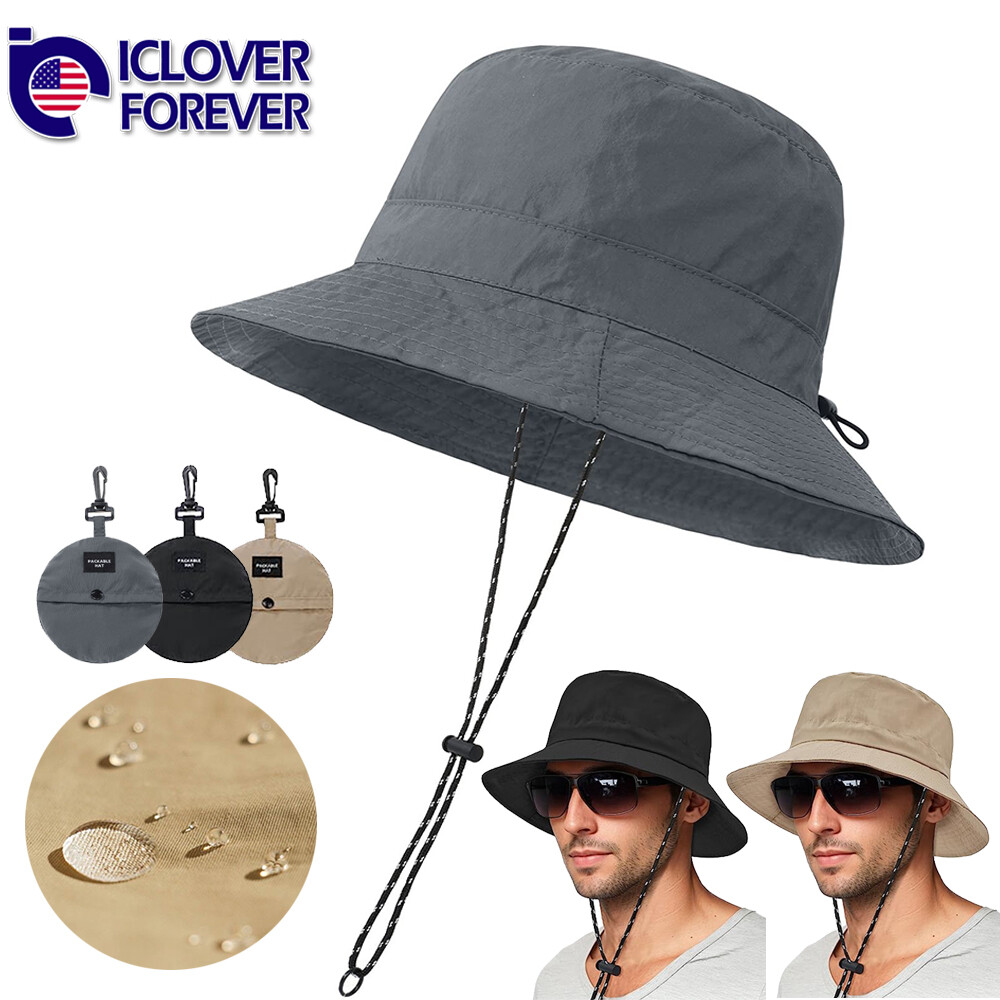Unisex Bucket Hat Fishing Camping Safari Boonie Sun Brim Summer Cool Outdoor Cap