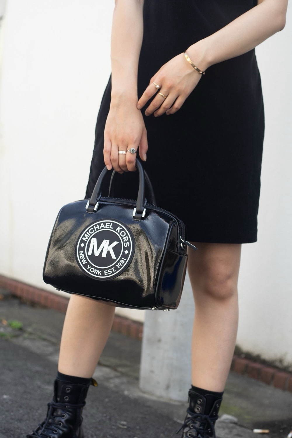 NWT Michael Kors Small Duffle Fulton Sport Satchel Black Crossbody