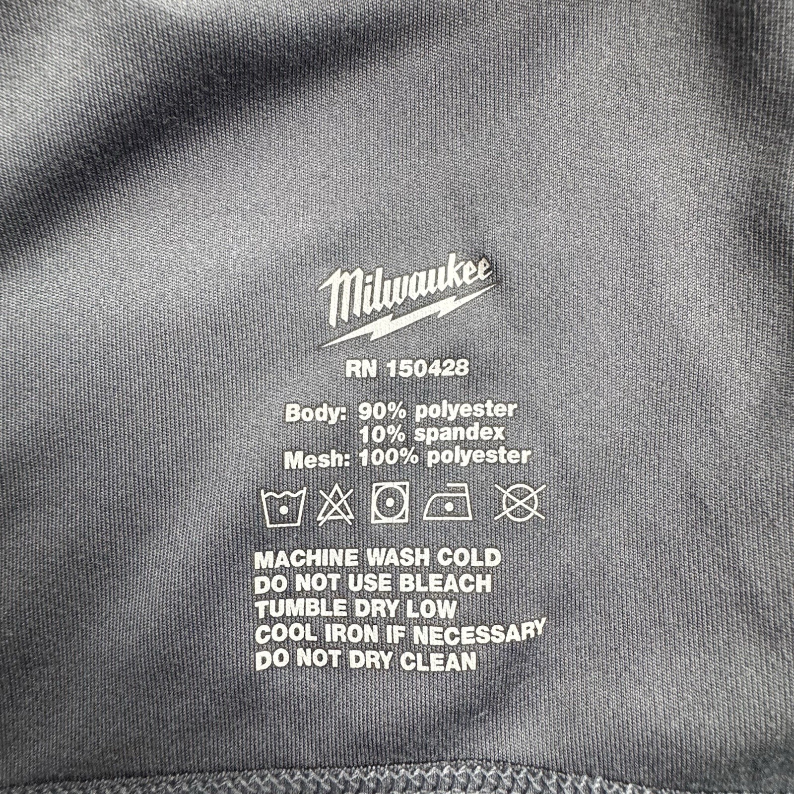 Milwaukee Workskin Performance Shirt Mens 2X Gray Workwear Crewneck Long Sleeve