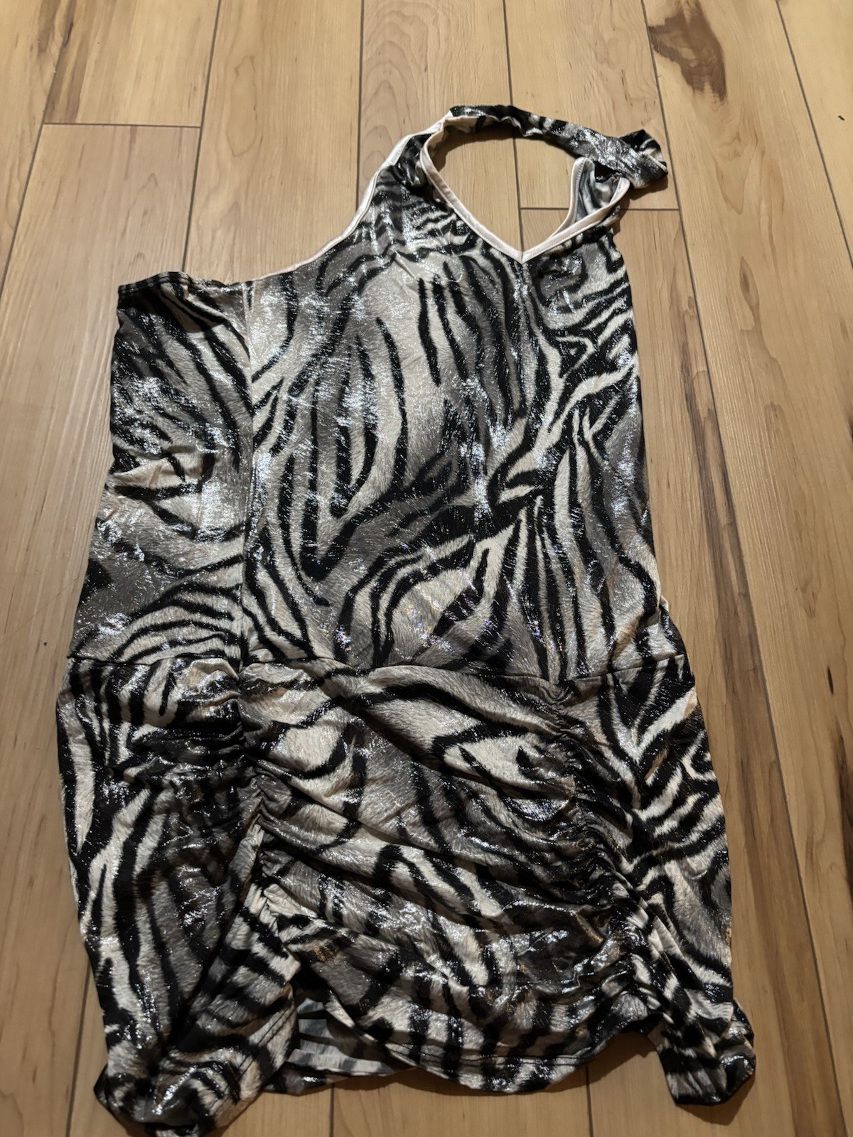 Halter top Ruched Bodycon L Stretch Pullover