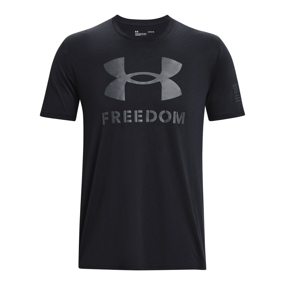 Under Armour 1370811 Men’s UA Freedom Logo T-Shirt, Dark Navy Blue, Small