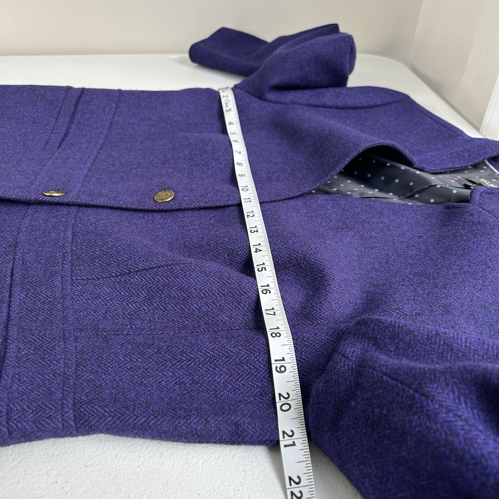 Talbots Quiet Luxury Blazer Jacket Womens 16 Wool Blend Career Preppy Old Money