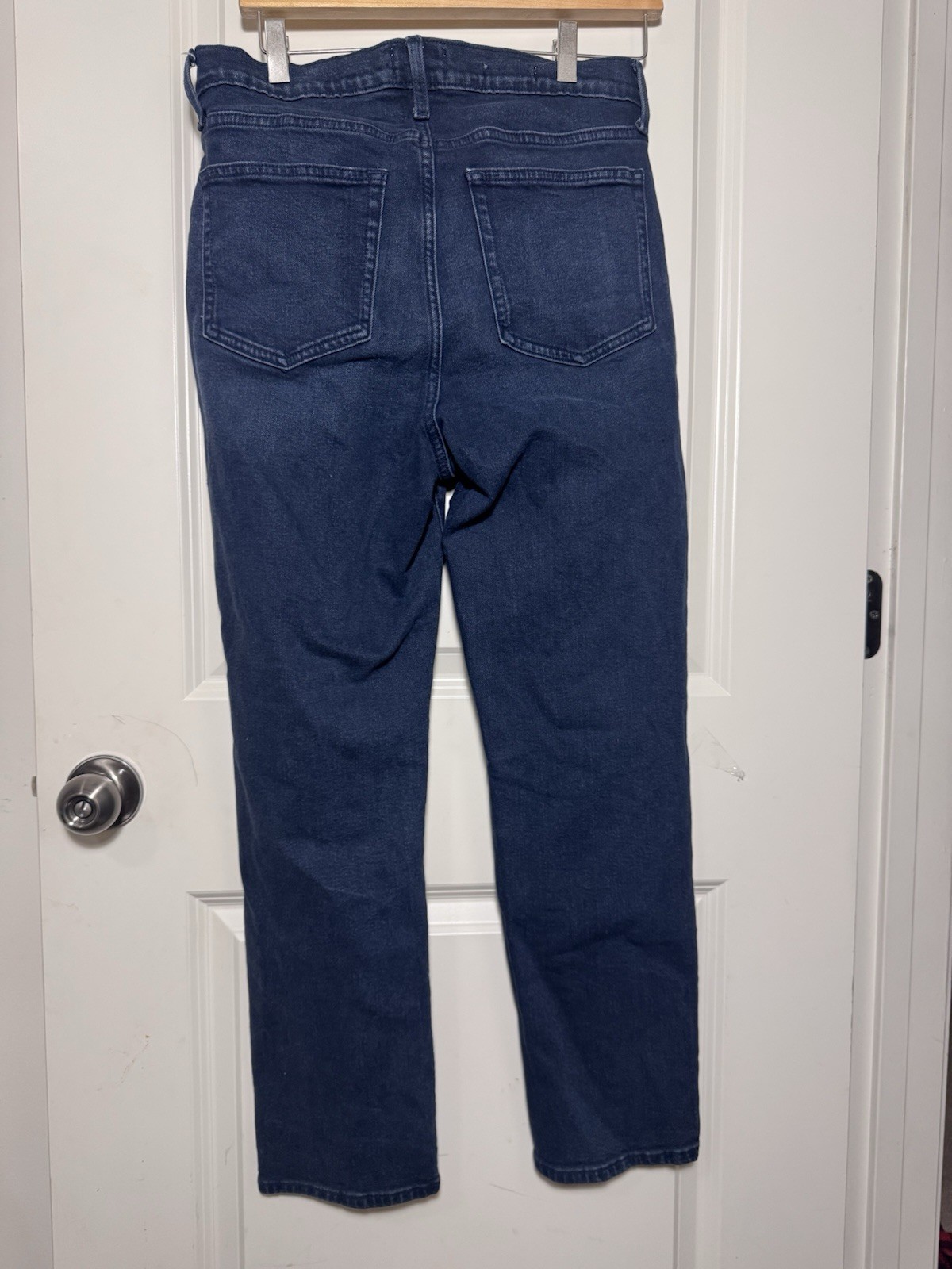 Universal Thread mid Rise Slim Jeans Blue Dark Wash Stretch 5Pocket Button 10