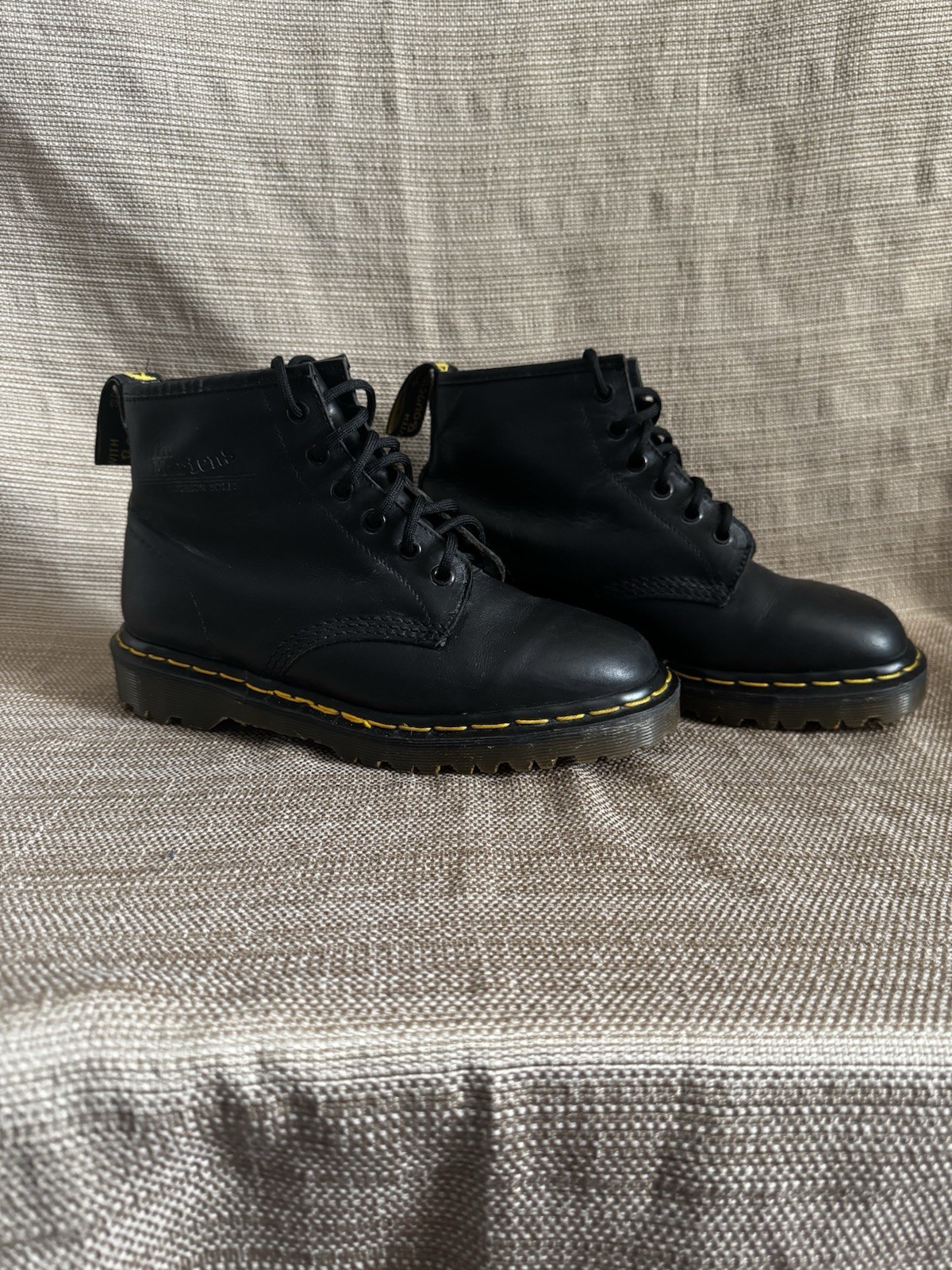 Original Doc Martens Air Wair Genuine Leather Made In England Size 6 Combat Boot