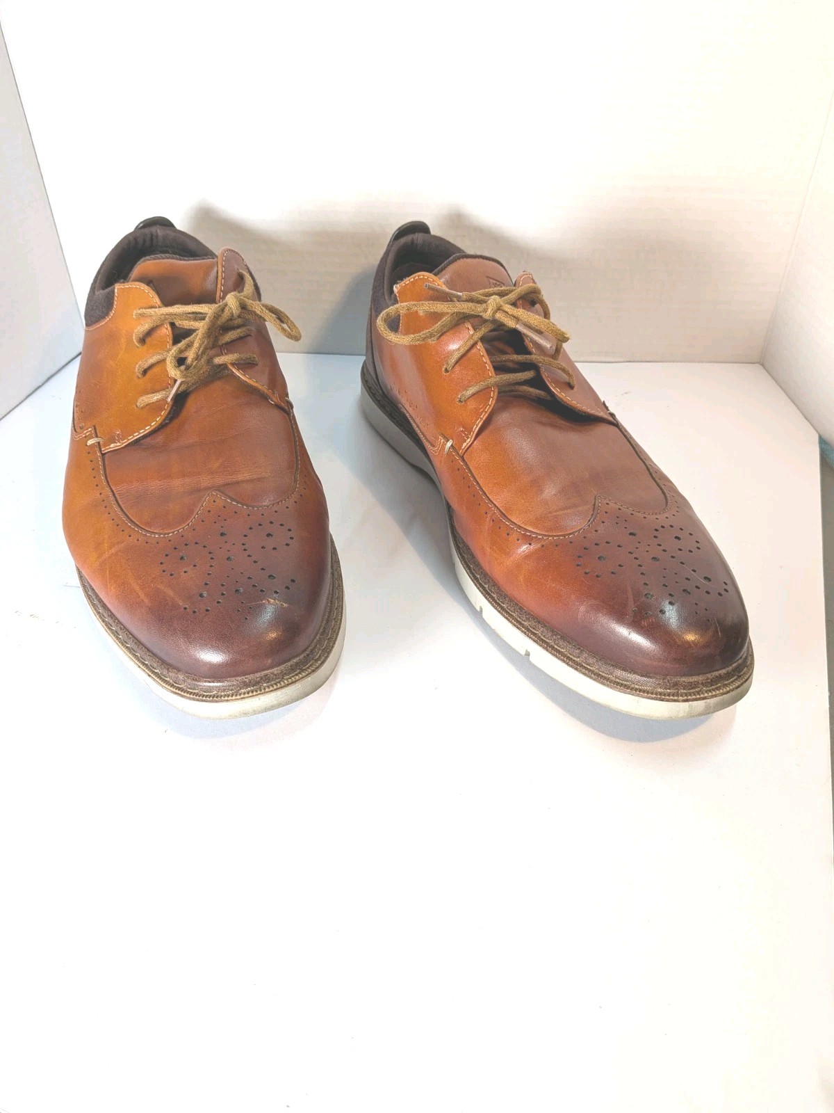 Stacy Adams Redzone Collection Brown Leather Dress Shoes US 13