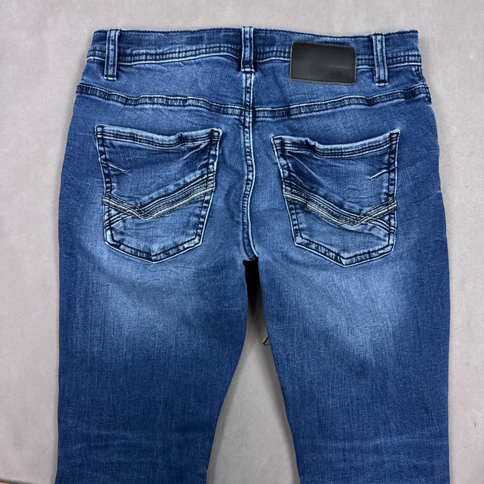 Buckle BKE Jeans Men 30×28 Blue Alec Denim Pant Faded Stretch Washout (Tag32x30)