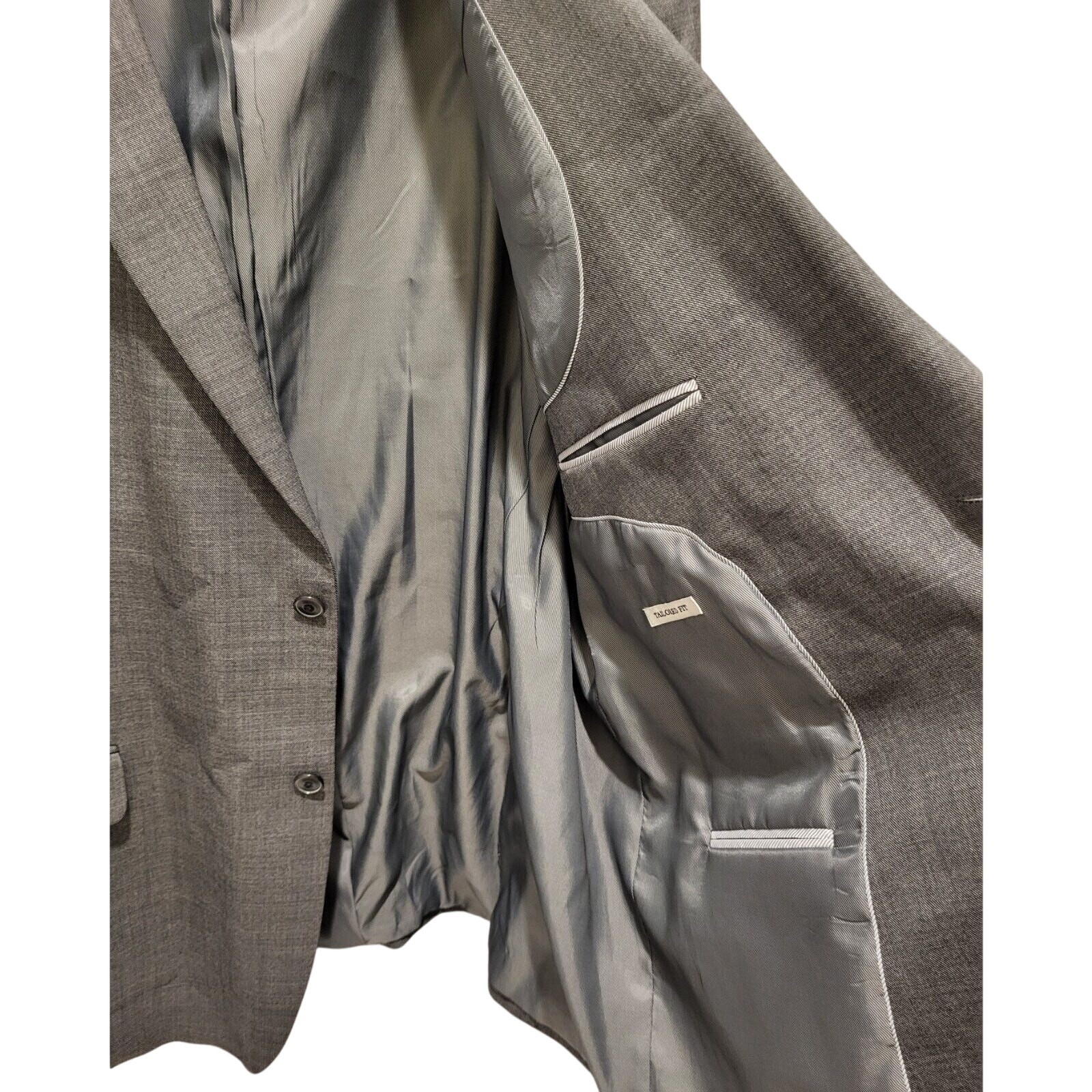 Jos A Bank Tailored Fit Heather Gray Mens Suit Coat M *See Item Description*