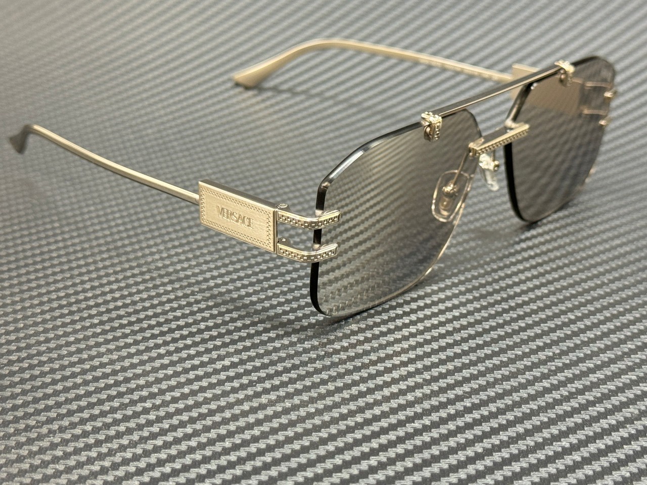VERSACE VE2275 10008V Silver Mirror Men’s 60 mm Sunglasses