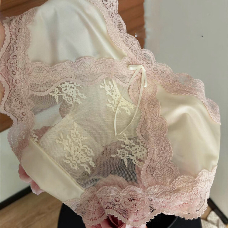Pack Of 5 Sexy Ladies Womens Satin Panties Lingeries Sheer Lace Underwear Briefs