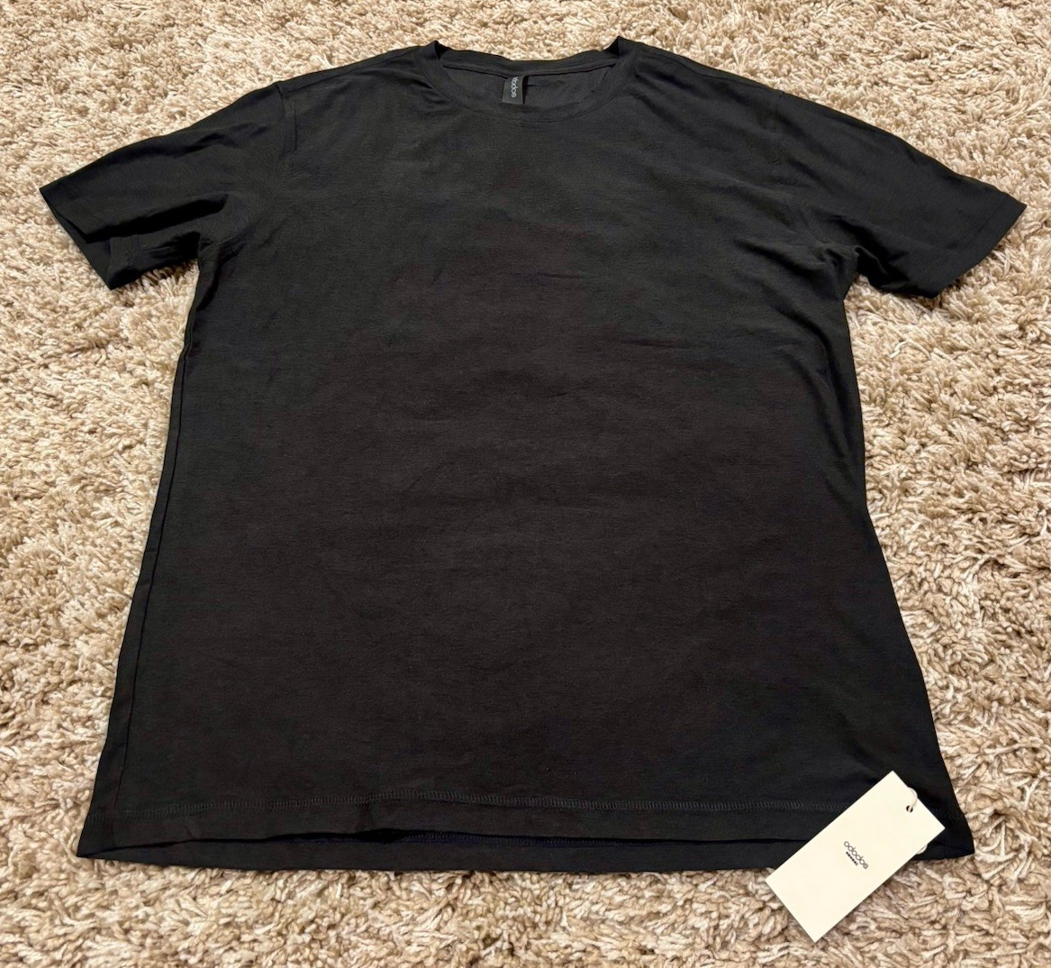 Ododos Stratum Tech Short Sleeve T Shirt Black NWT Mens Medium