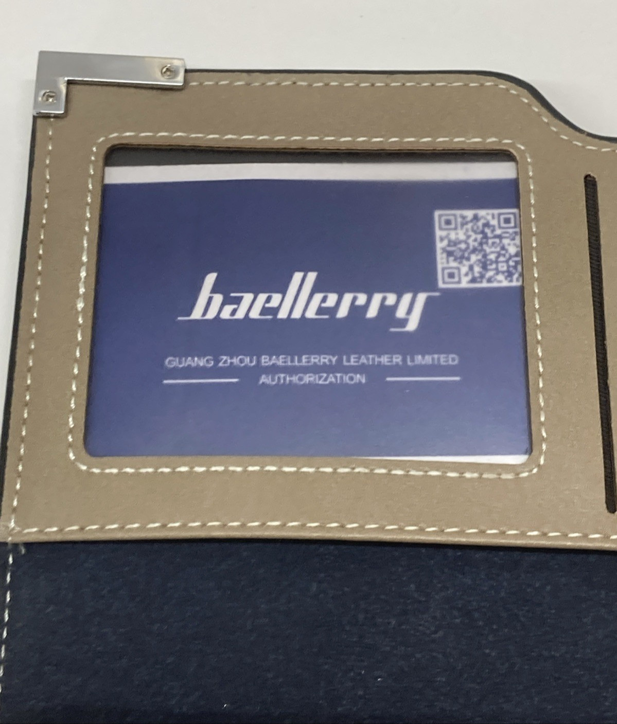 Baellerry Dark Brown Bi-Fold Wallet Coin Pocket Zipper PU Synthetic Leather 2016