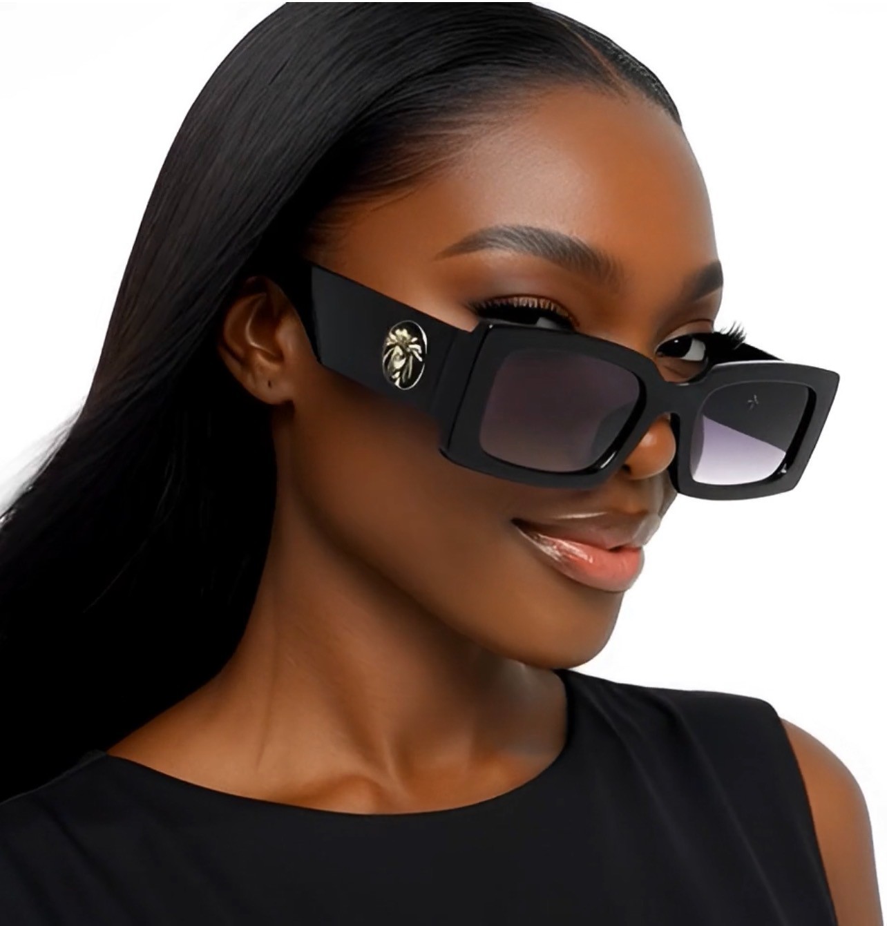 SQUARE OVERSIZED WOMEN TRNDY SUNGLASSES RETRO DESIGNER FASHION OUTDOOR HIP HOP