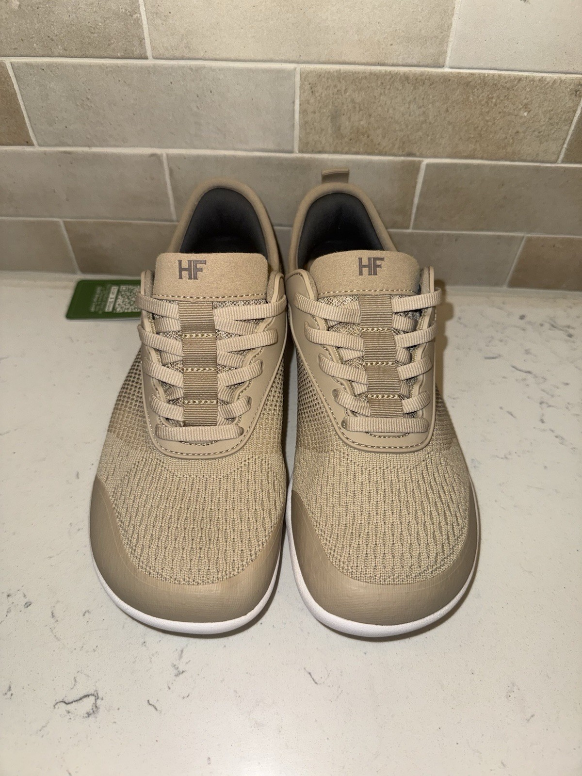 Hike Footwear Shoes HF Stride Beige Ergonomic Barefoot Sneaker. M 4, W 6, EU- 36