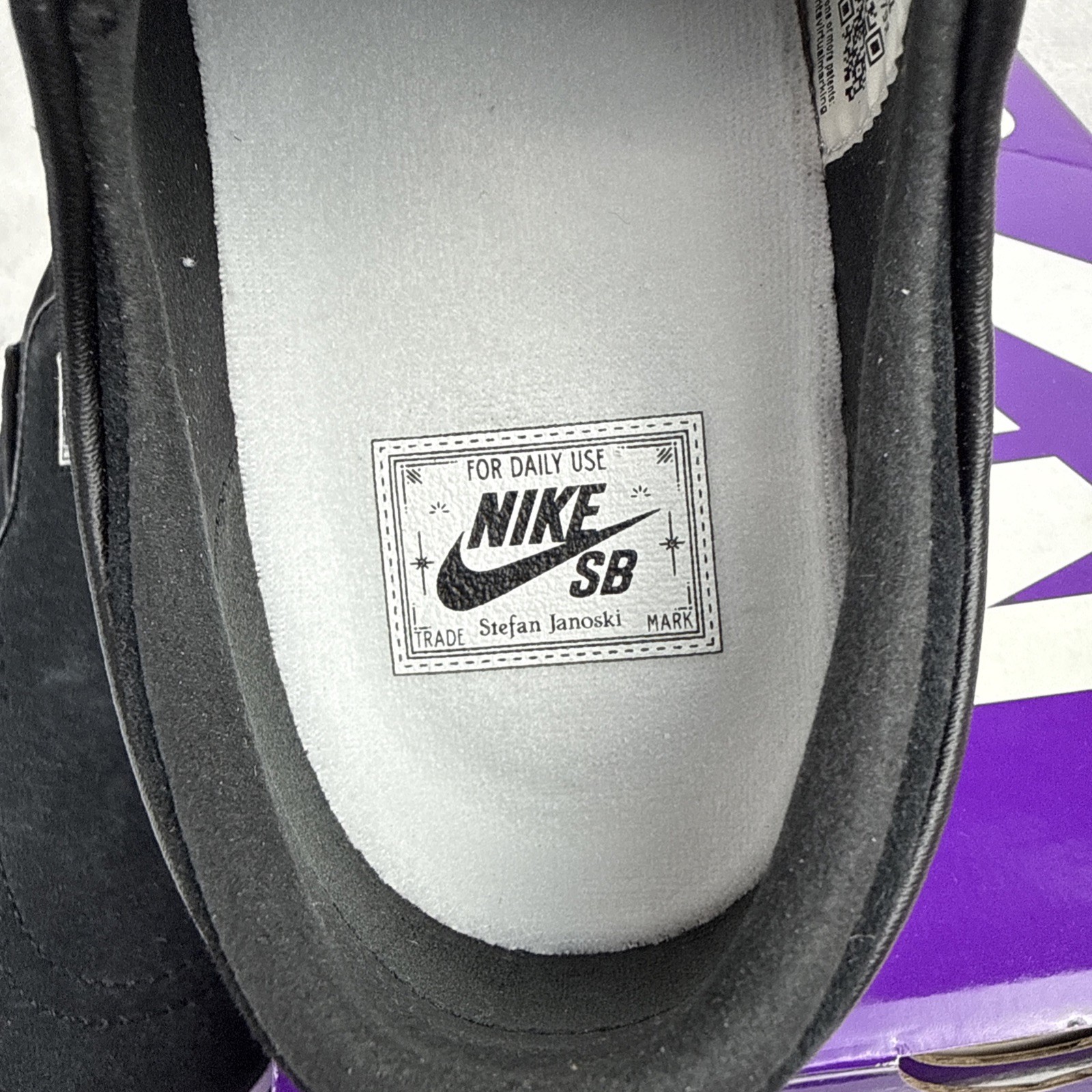 Nike SB Zoom Janoski+ Slip ‘Black White’ FN5893 001 Size 6 New In Box