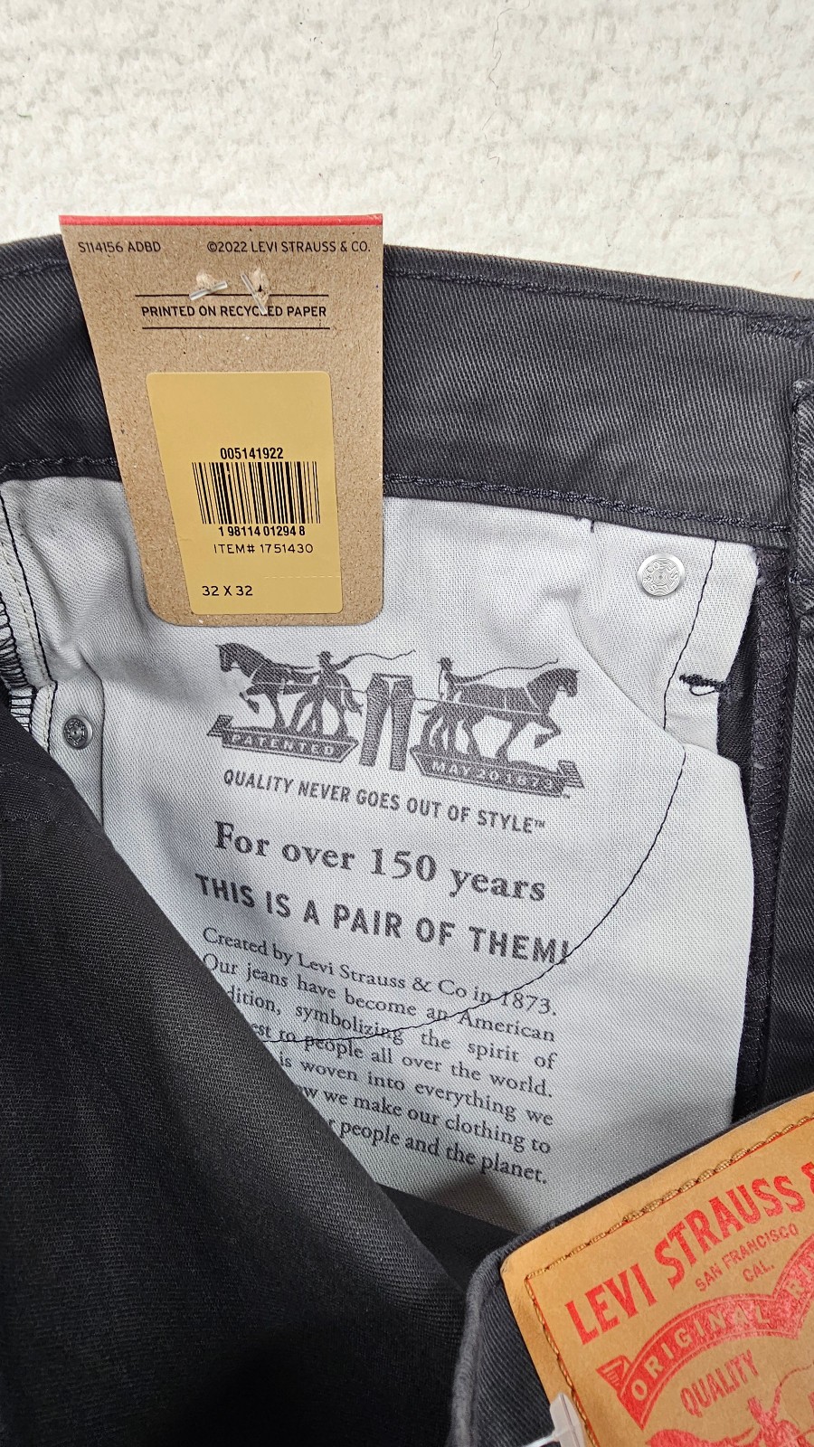 Levis 514 Straight Jeans Gray Charcoal Stretch Sits Below Waist CHOOSE YOUR SIZE