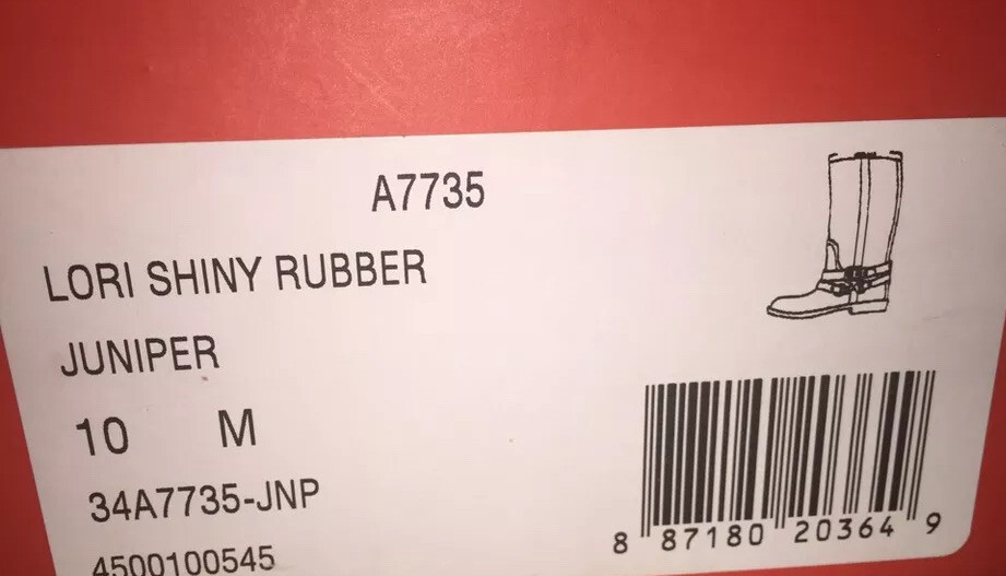 Brand New- Coach Lori Shiny Rubber RainBoots 35A7735-JNP Womens (Size 10)