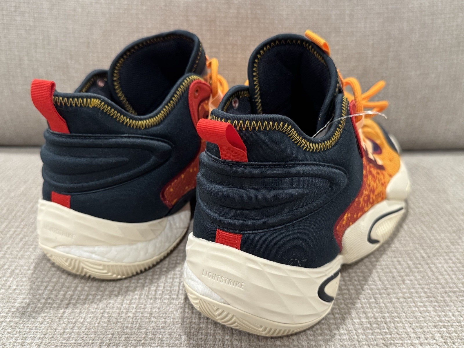 【RARE】Adidas Men’s BYW Select X Aral Cru Acid Orange Gold Basketball Shoes SZ 11