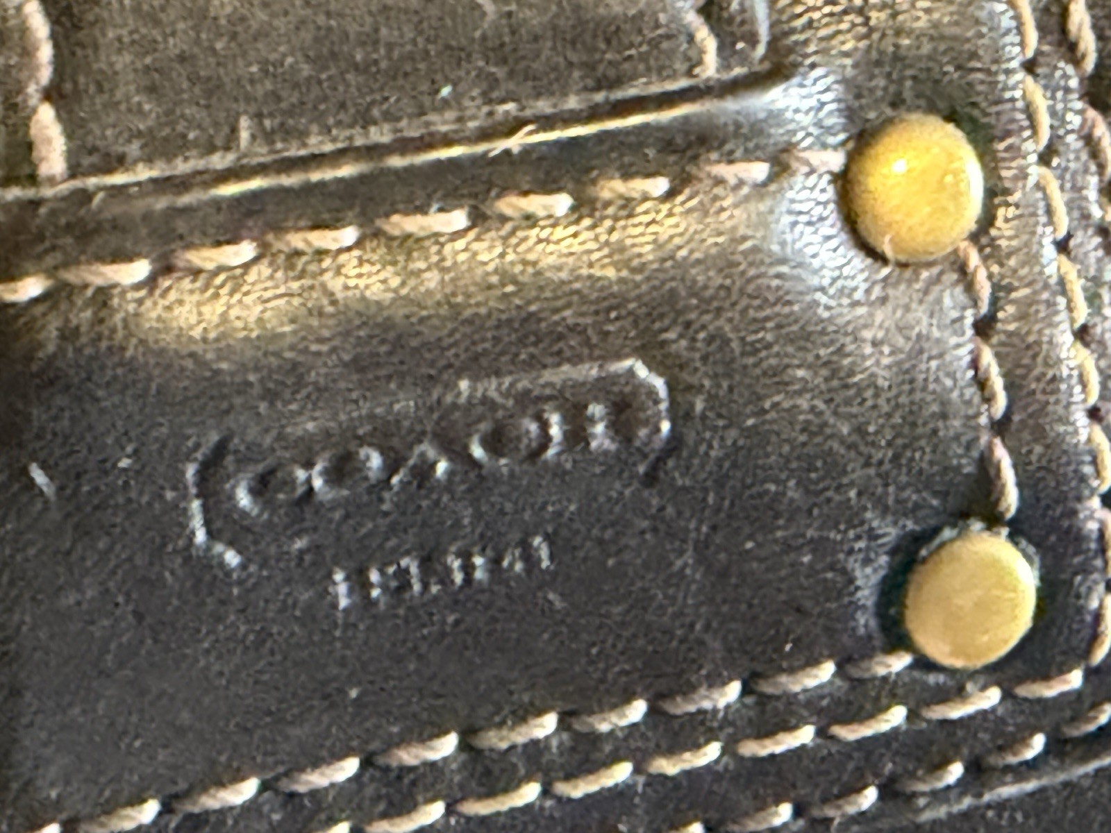 Coach Black Legacy Mandy Satchel Top Handle Zip Turn Lock Gold Hardware Bag