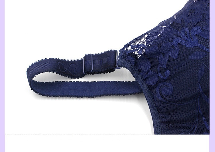 Bracelets For Women Push Up Bra Embroidery Underwear Full Coverage Plus Size CDE