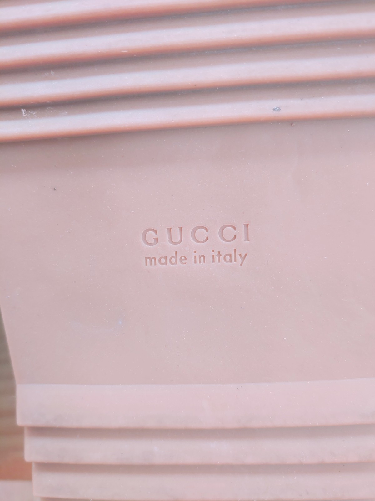 Gucci Logo Angelina GG Platform Slide Sandals Shoes Womens Size 10-10.5 Slip On