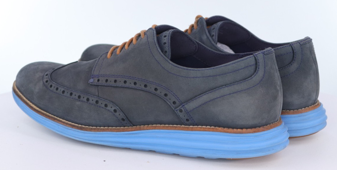 Cole Haan Original Grand Men’s Wingtip Oxford Shoes Size 10.5 M Nubuck Leather