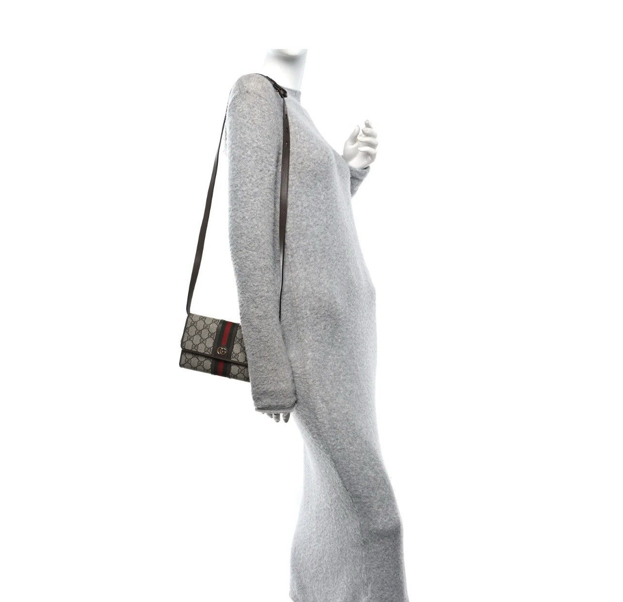 Authentic Gucci Ophidia Crossbody GG Wallet On Chain Shoulder Bag
