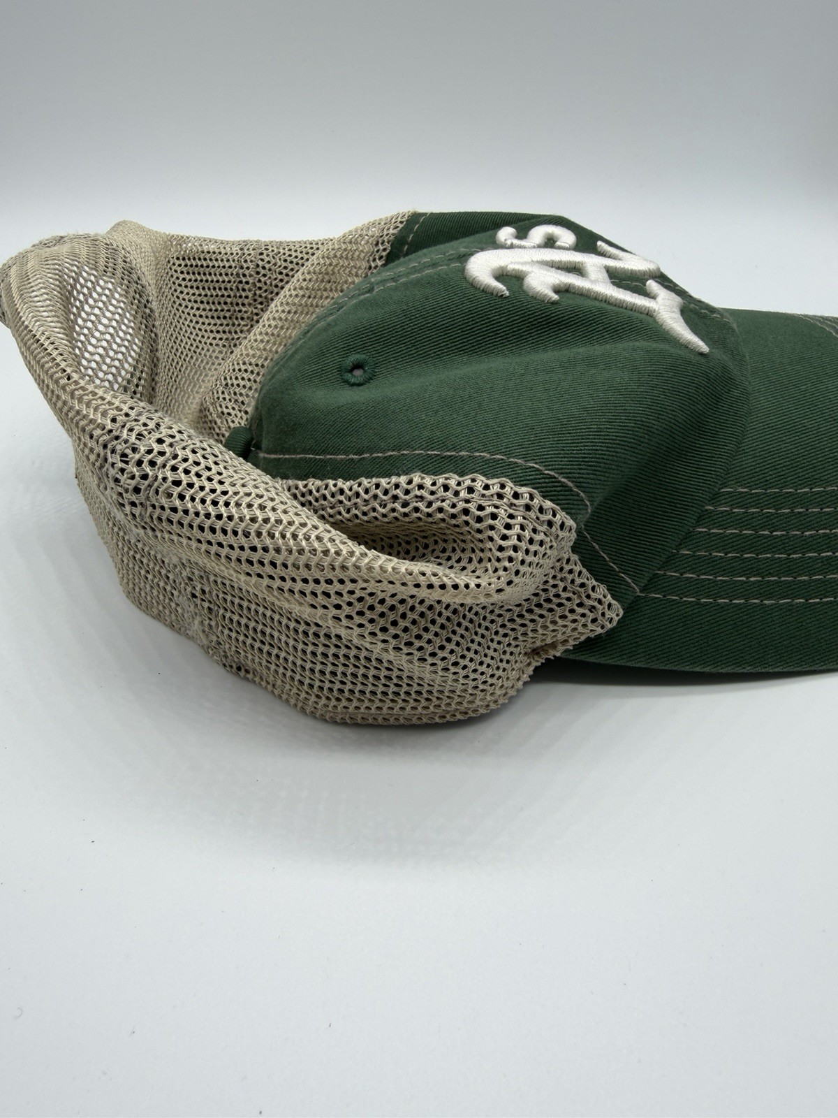 47 Brand Oakland Athletics A’s MLB Trucker Hat Green Mesh Snapback OSFA