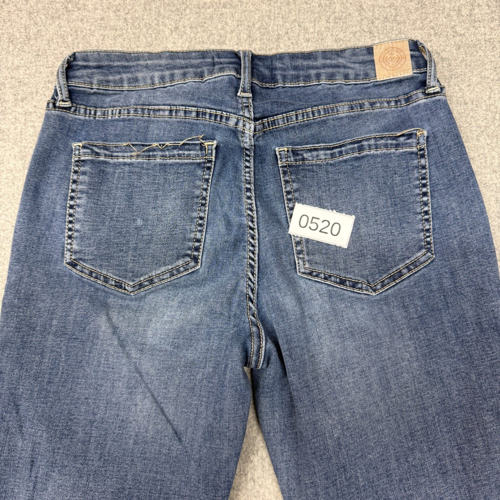 U.S. Polo Assn. Premium Denim Jeans Size 6 Regular Blue Patch Pocket Raw Hem